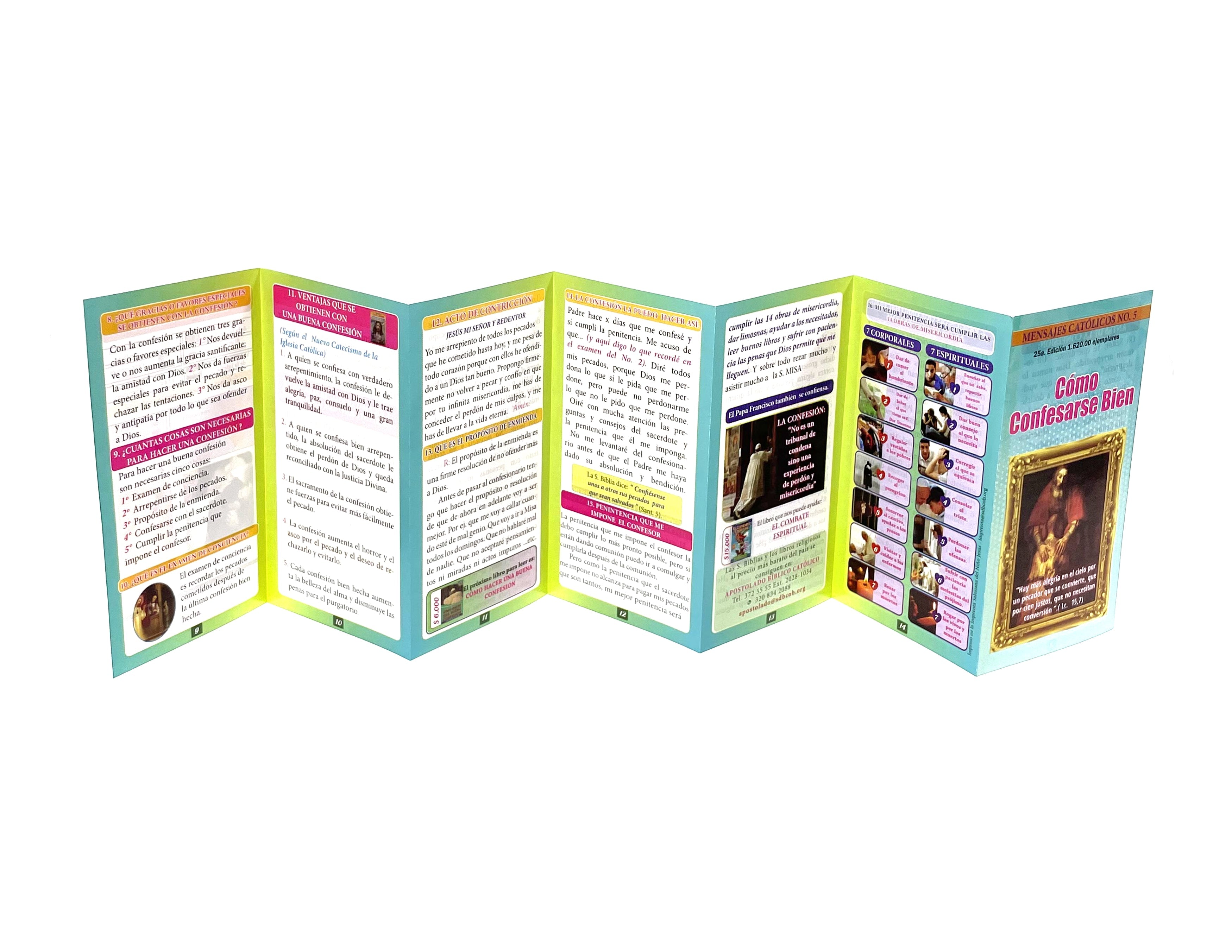 Plegable cómo confesarse bien