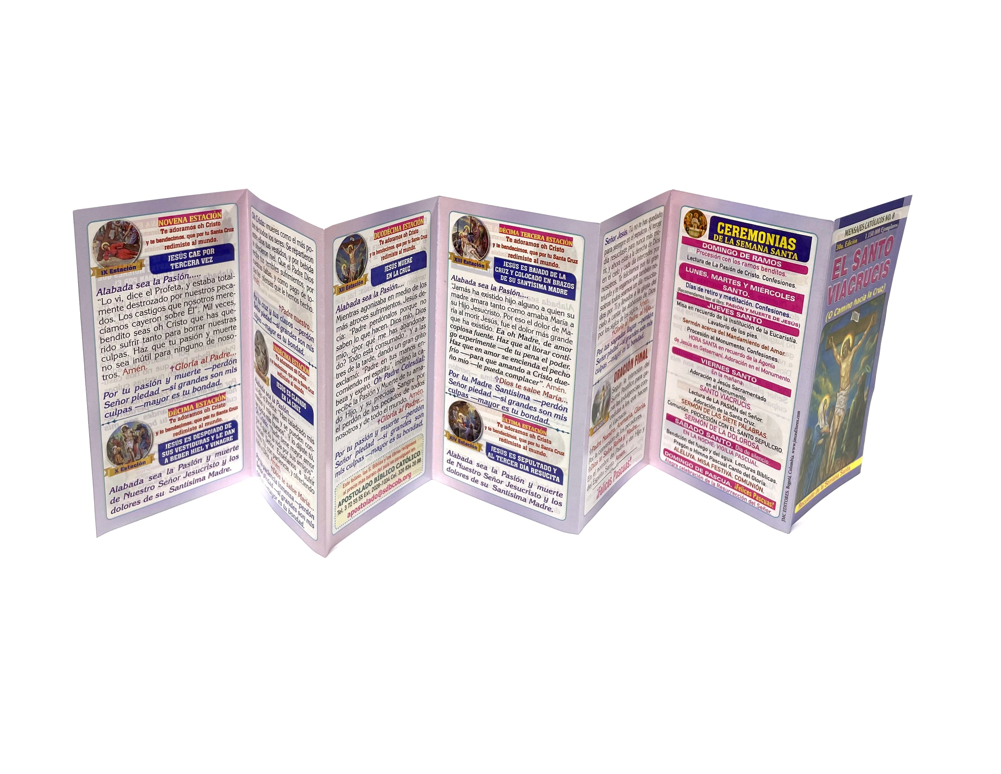 Plegable El Santo Via crucis