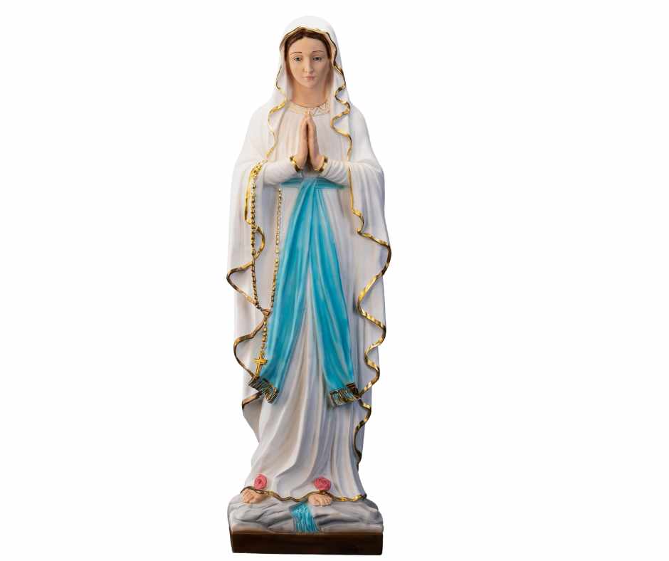 The Faith Gift Shop Our Lady of Lourdes- Hand Painted in Italy - Our Tuscany Collection - Nuestra Senora de Lourdes