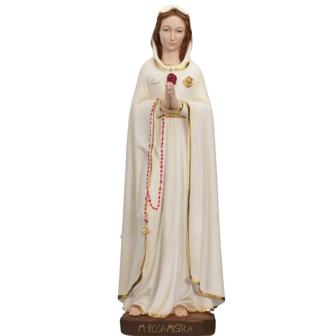 The Faith Gift Shop Mystic Rose Virgin Mary Hand Painted in Italy - Our Tuscany Collection - Virgen Maria Rosa Mistica