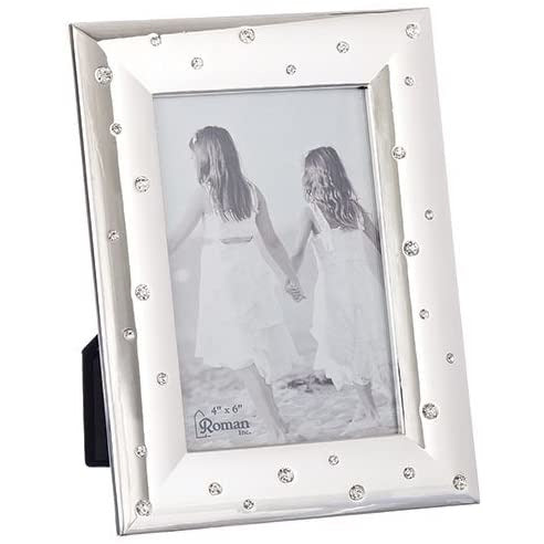 Roman - 7" H Silver Confetti Frame Holds 4X6