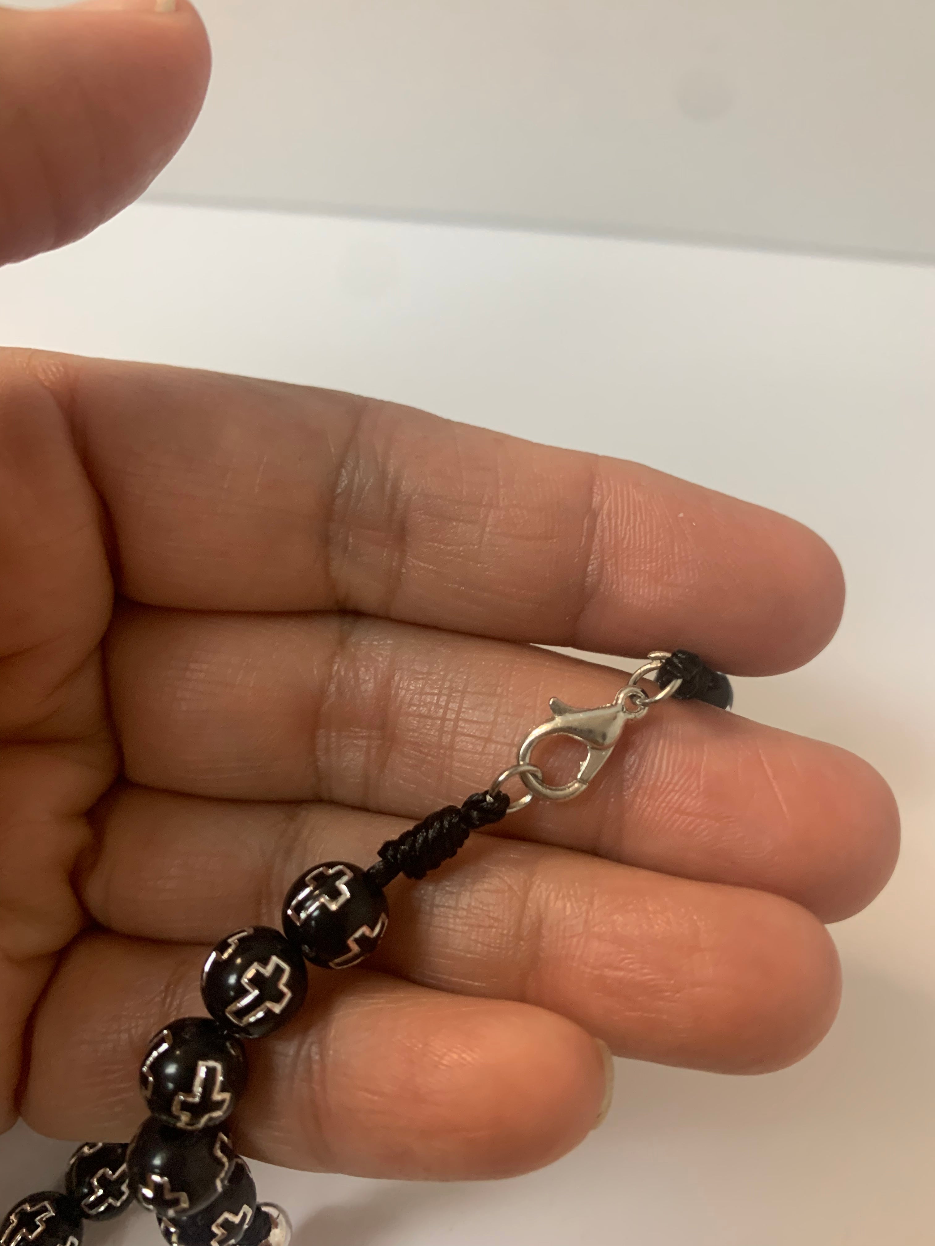 Rosary with medal of Our Lady and Soil from the Holy Land