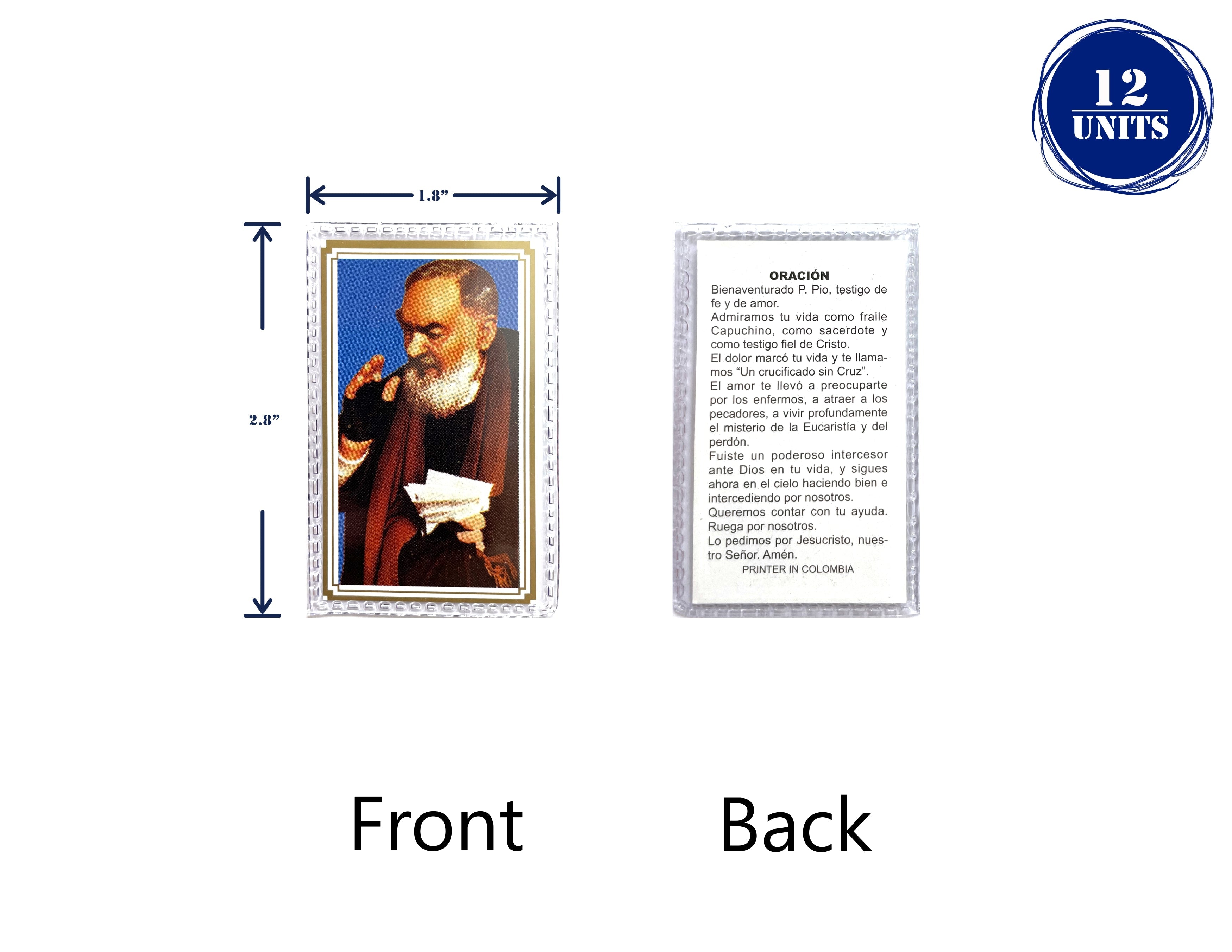 Estampas Catolicas Plastificadas en español