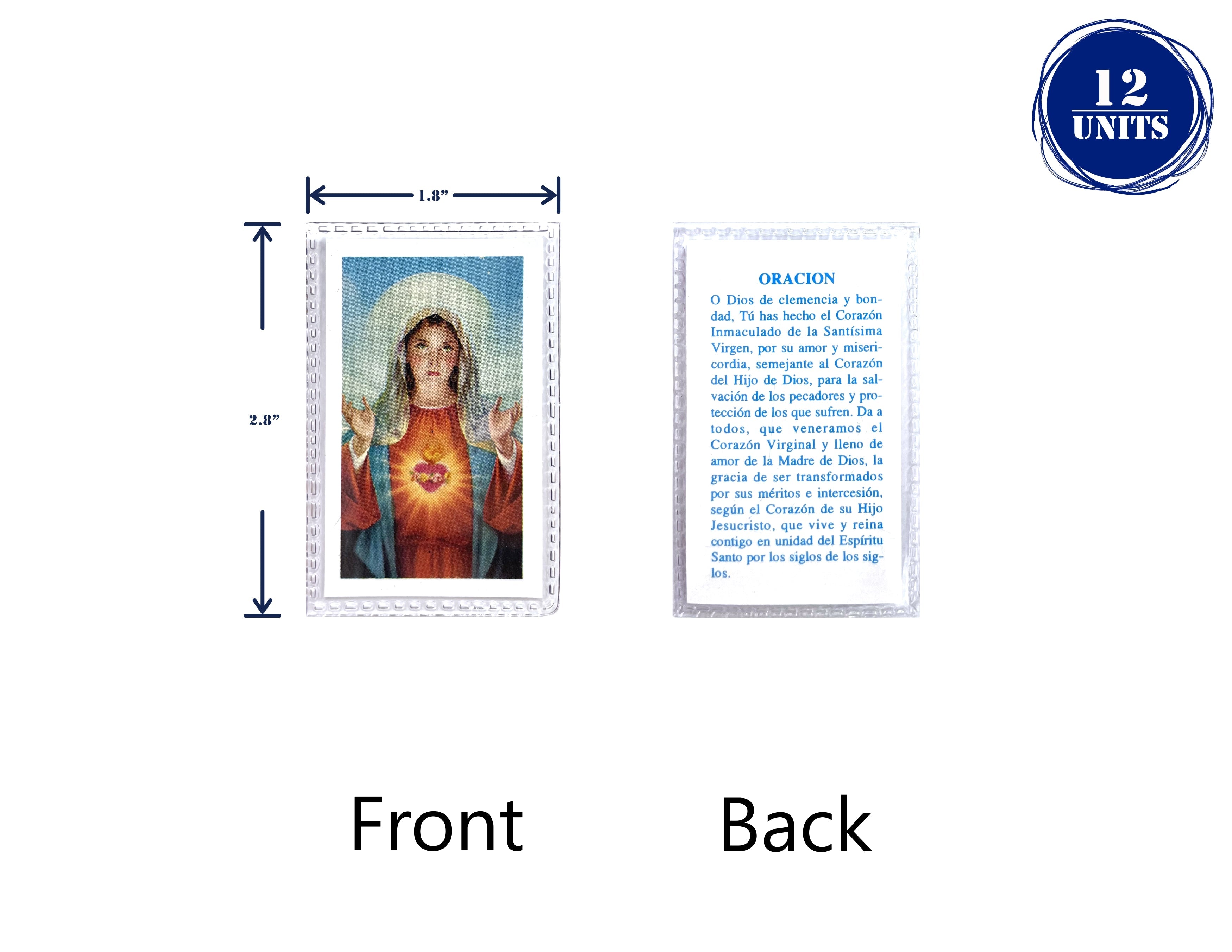 Estampas Catolicas Plastificadas en español