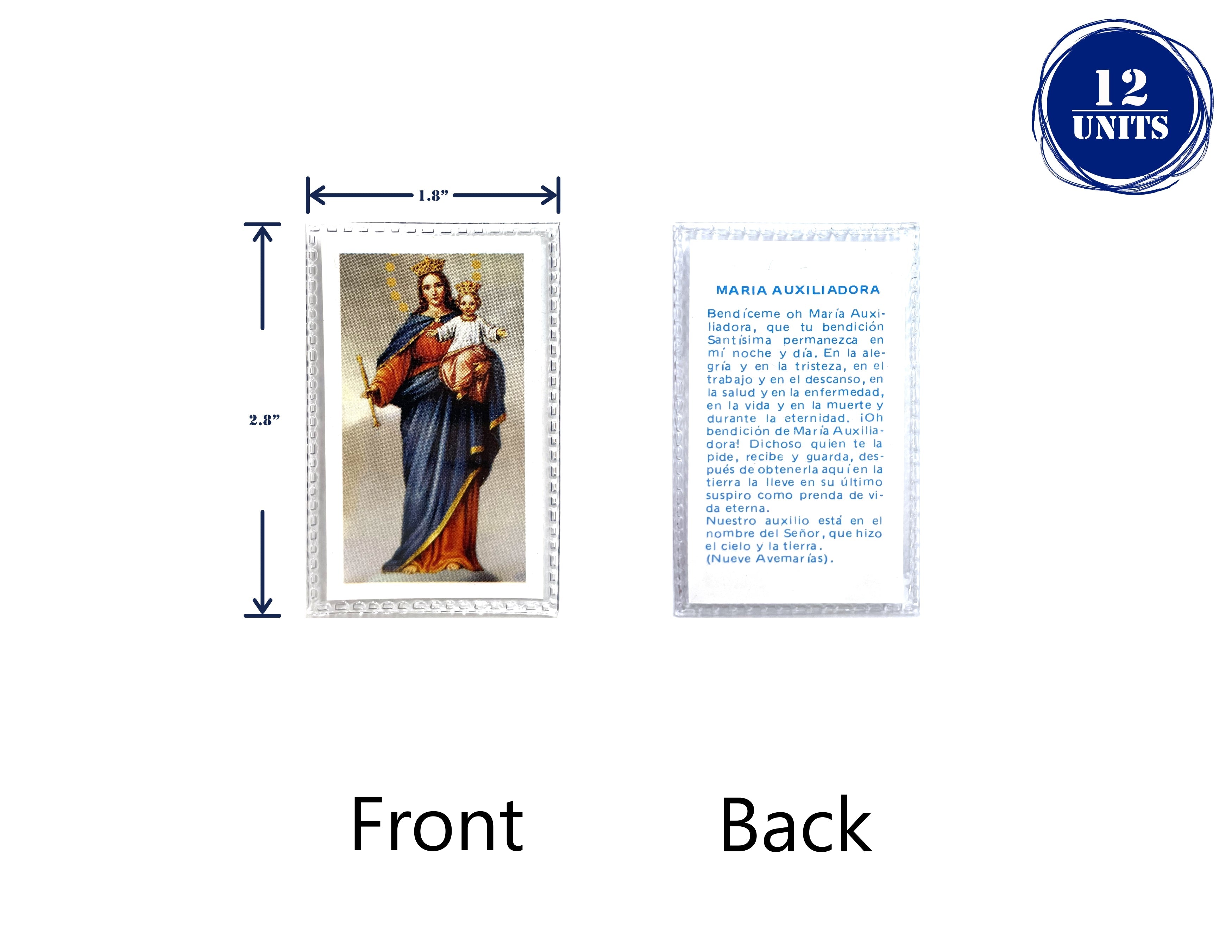 Estampas Catolicas Plastificadas en español