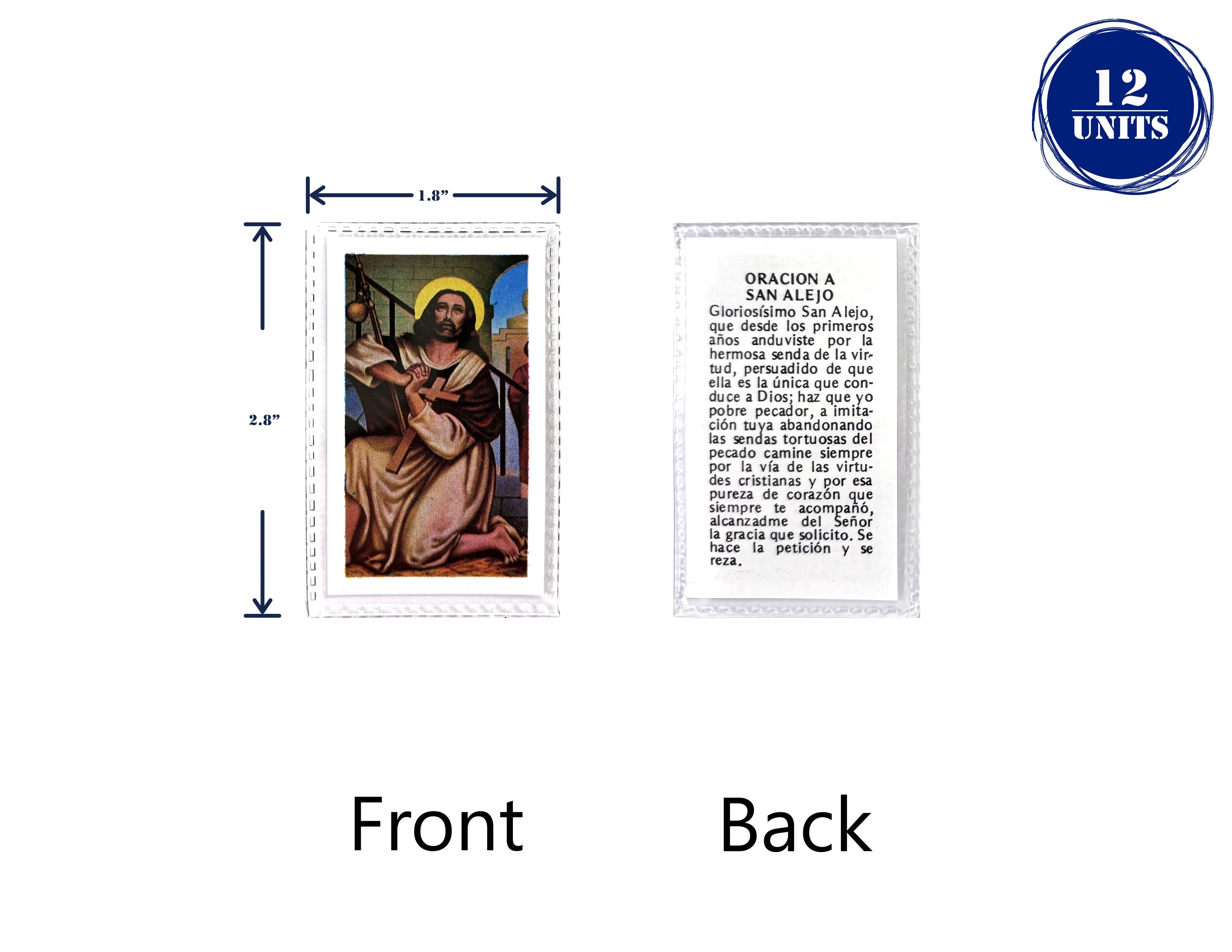 Estampas Catolicas Plastificadas en español