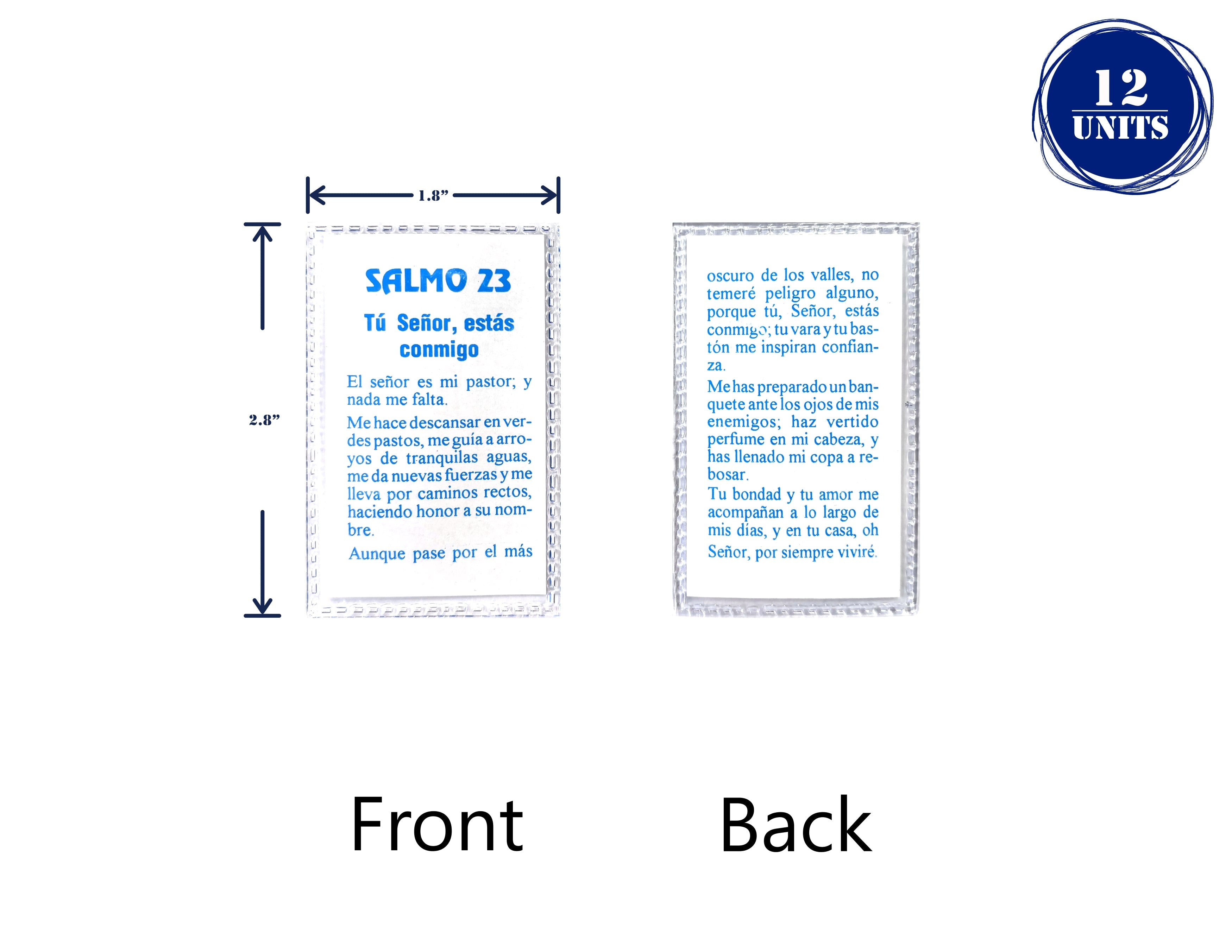 Estampas Catolicas Plastificadas en español