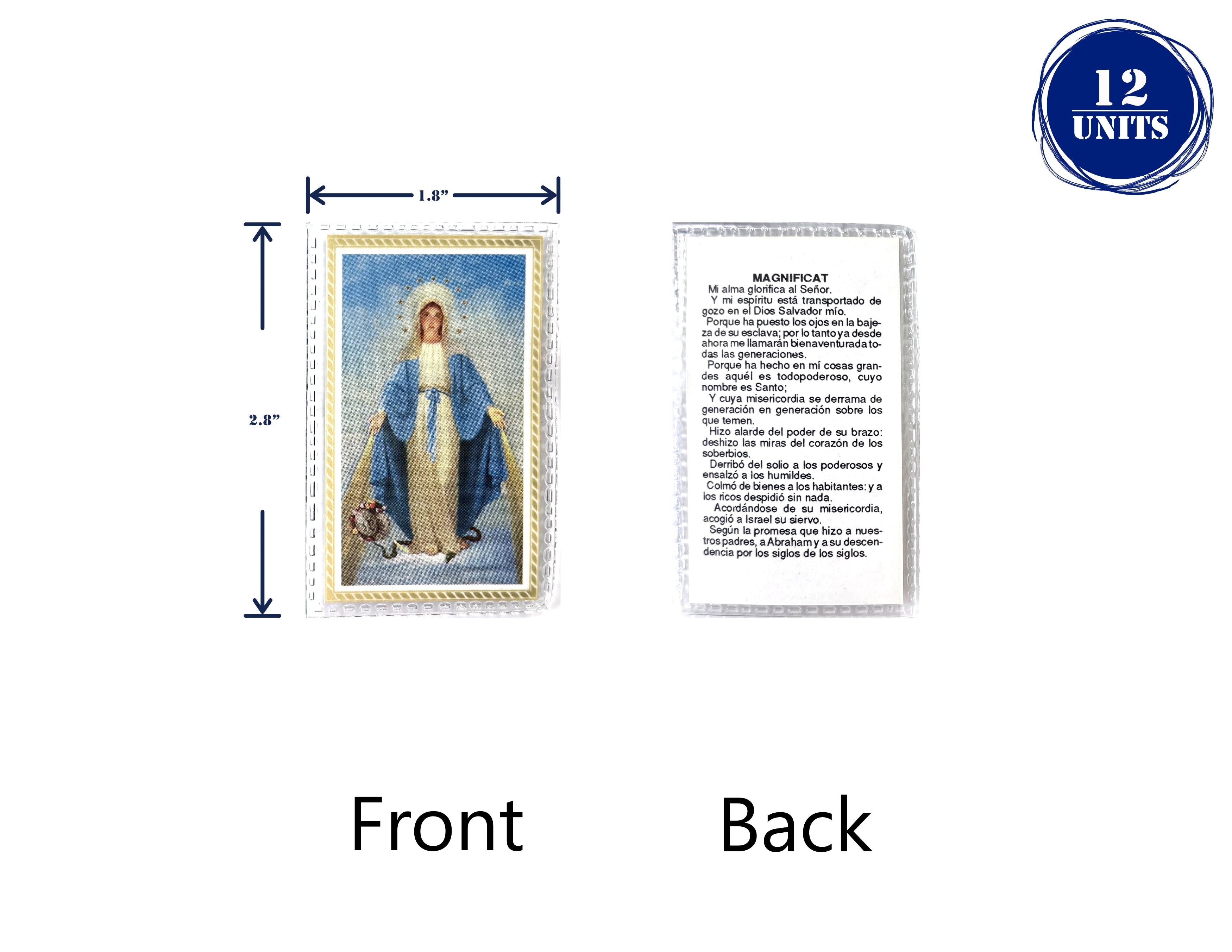 Estampas Catolicas Plastificadas en español