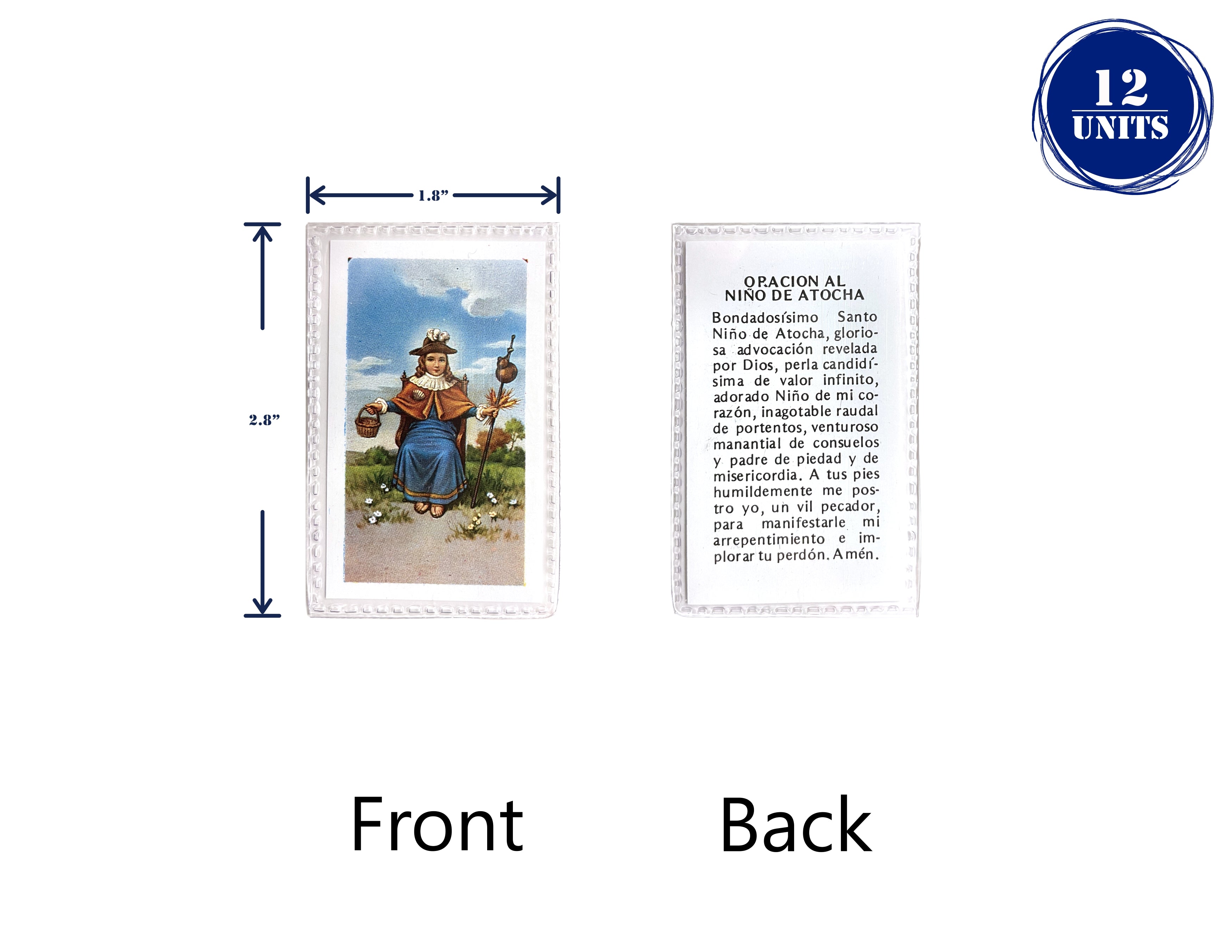 Estampas Catolicas Plastificadas en español