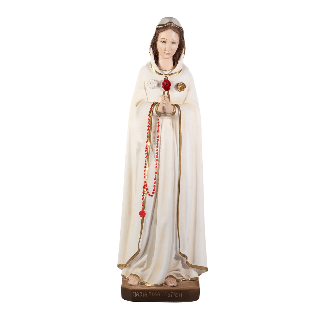 The Faith Gift Shop Mystic Rose Virgin Mary Hand Painted in Italy - Our Tuscany Collection - Virgen Maria Rosa Mistica
