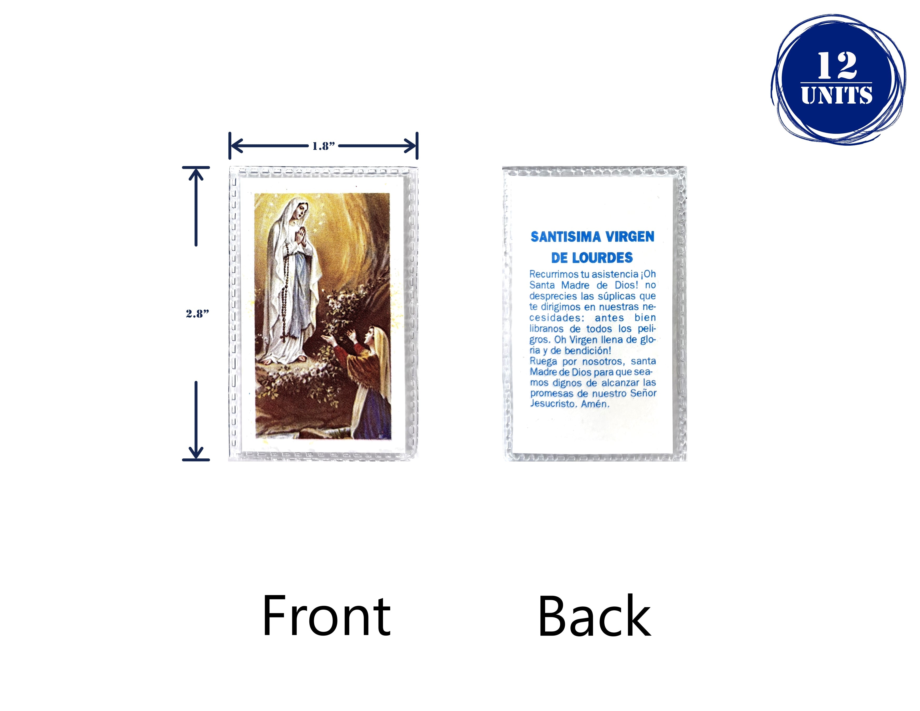 Estampas Catolicas Plastificadas en español