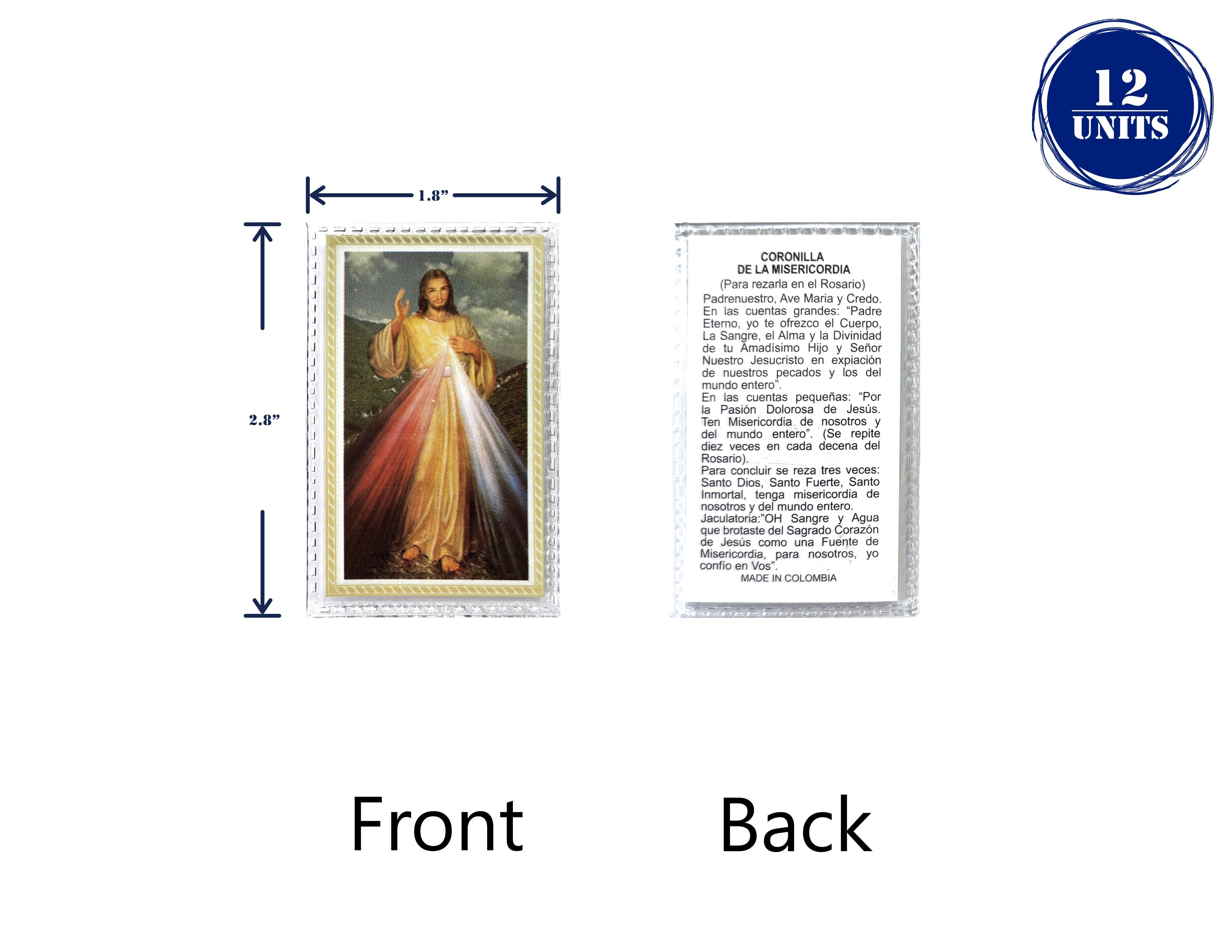 Estampas Catolicas Plastificadas en español