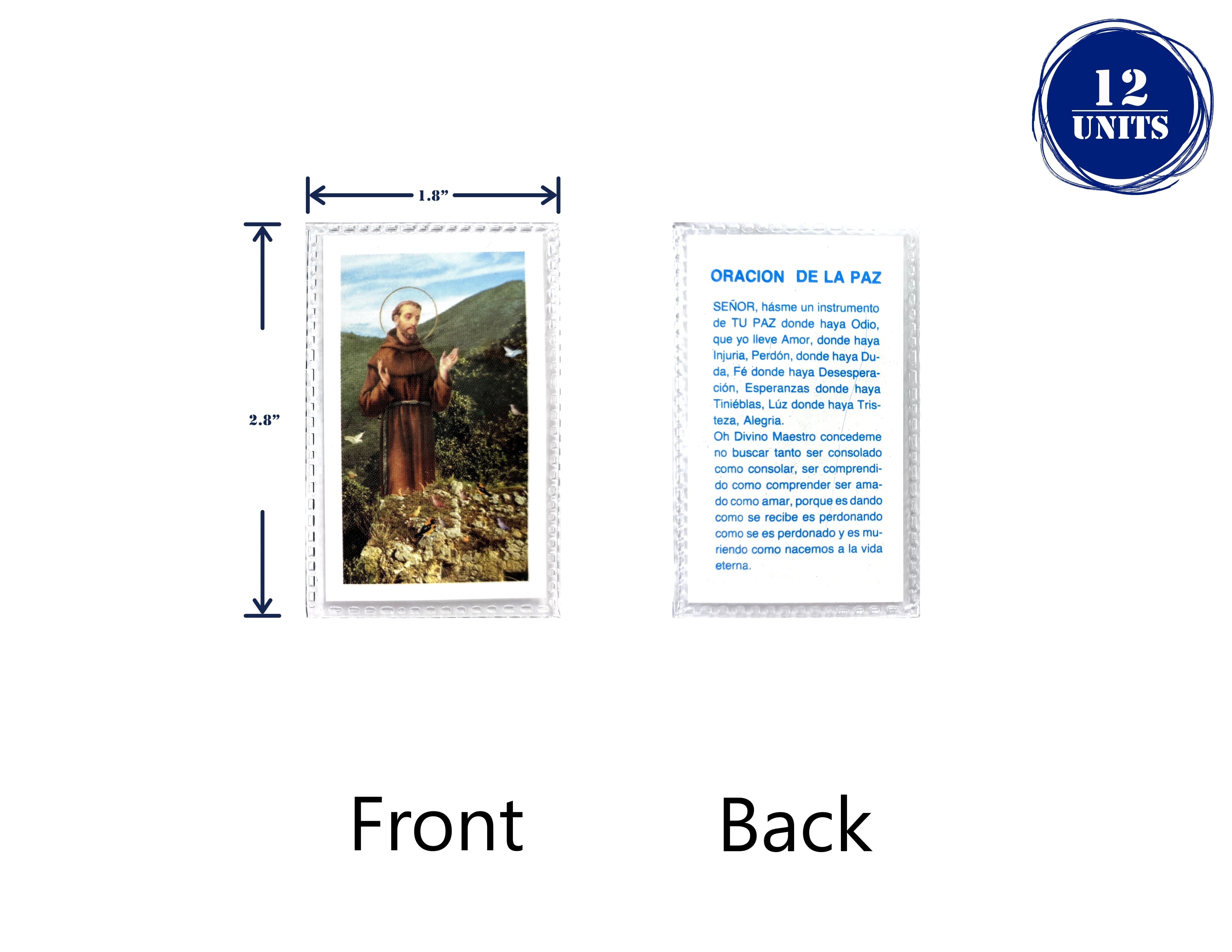 Estampas Catolicas Plastificadas en español