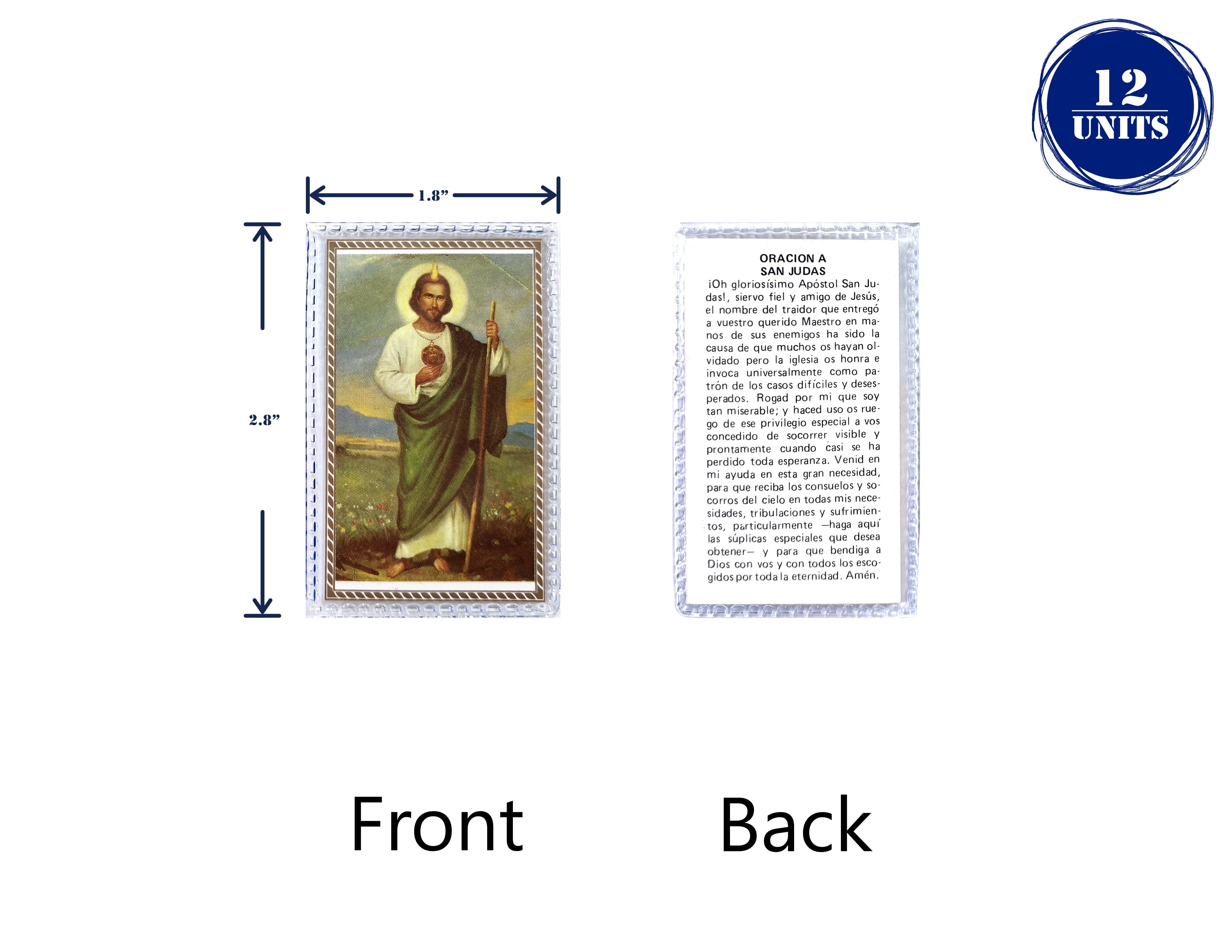 Estampas Catolicas Plastificadas en español