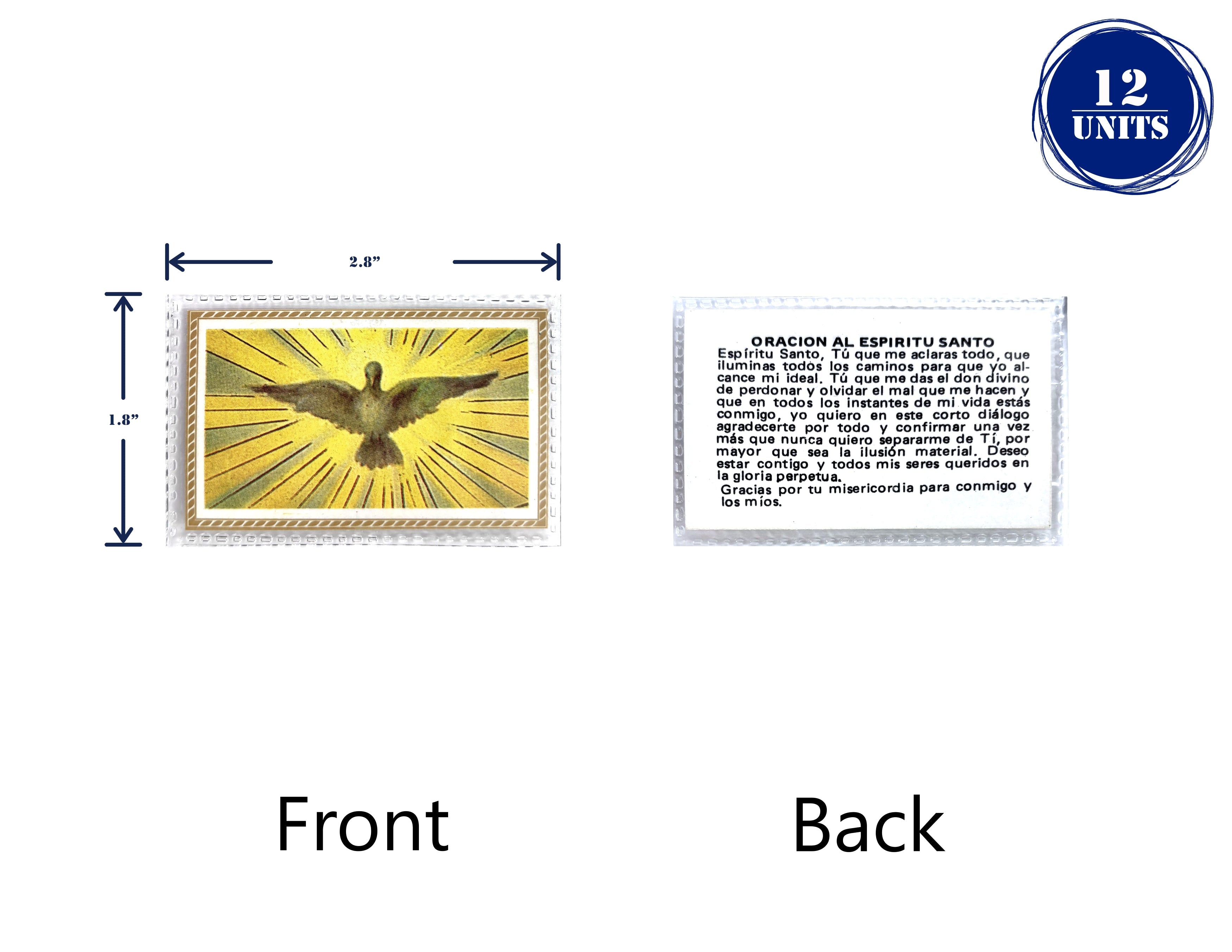 Estampas Catolicas Plastificadas en español