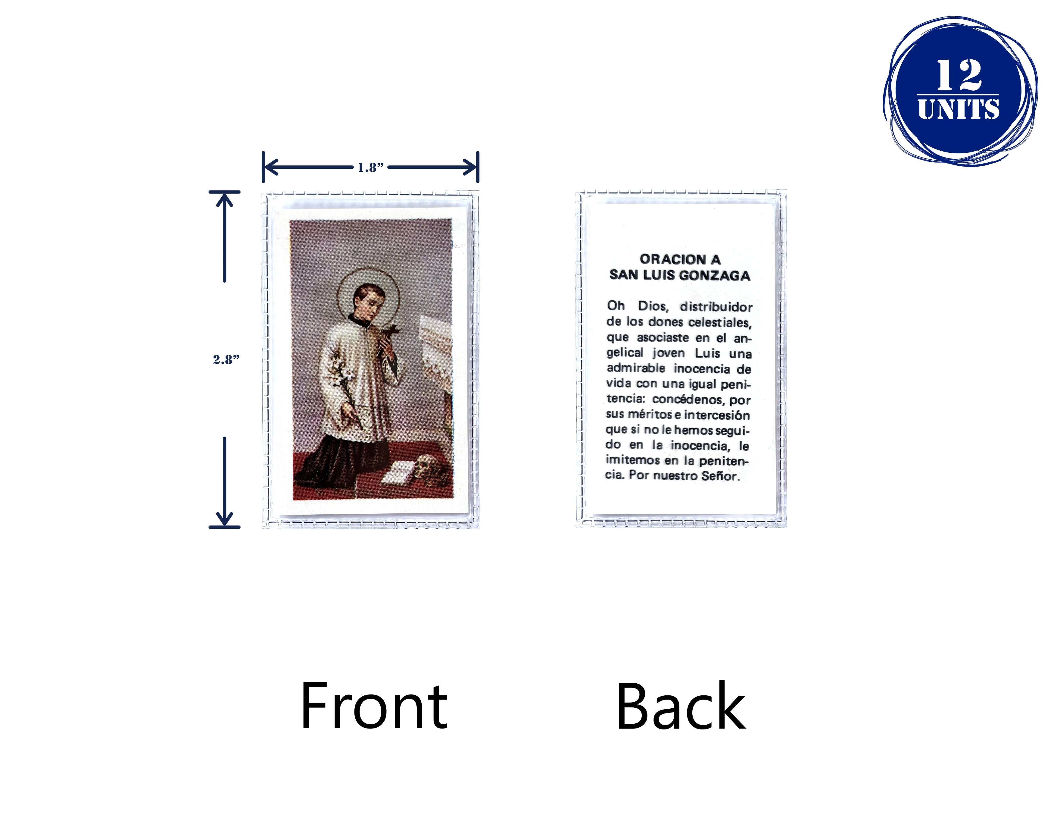 Estampas Catolicas Plastificadas en español