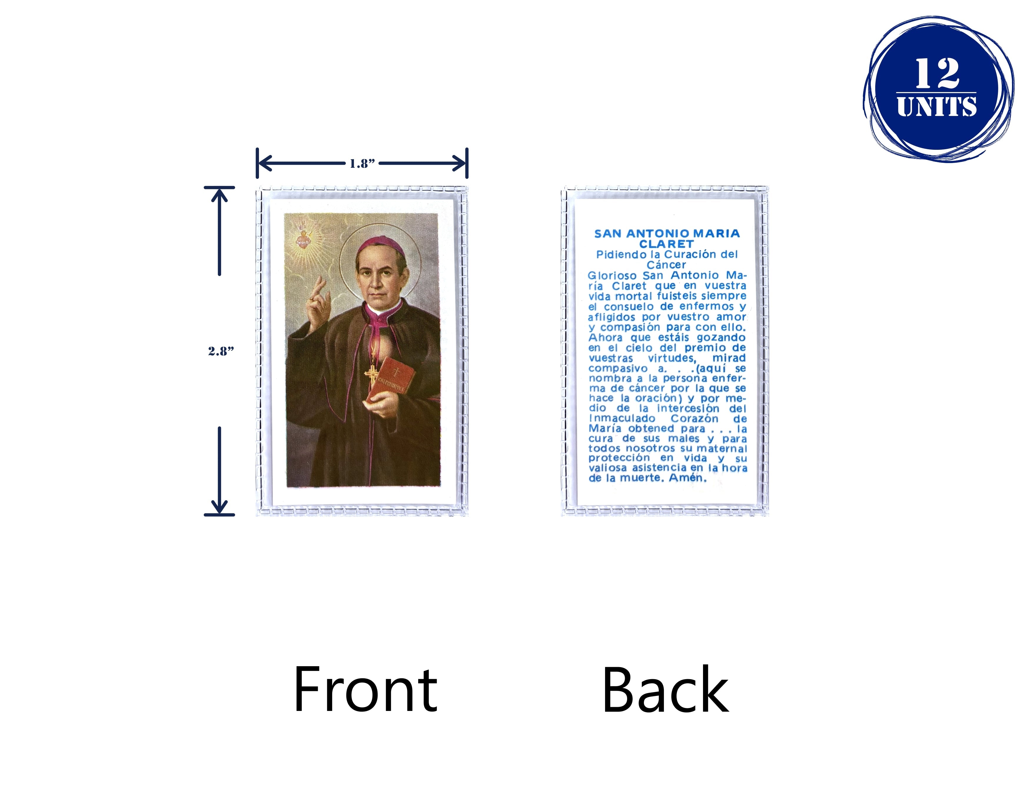 Estampas Catolicas Plastificadas en español