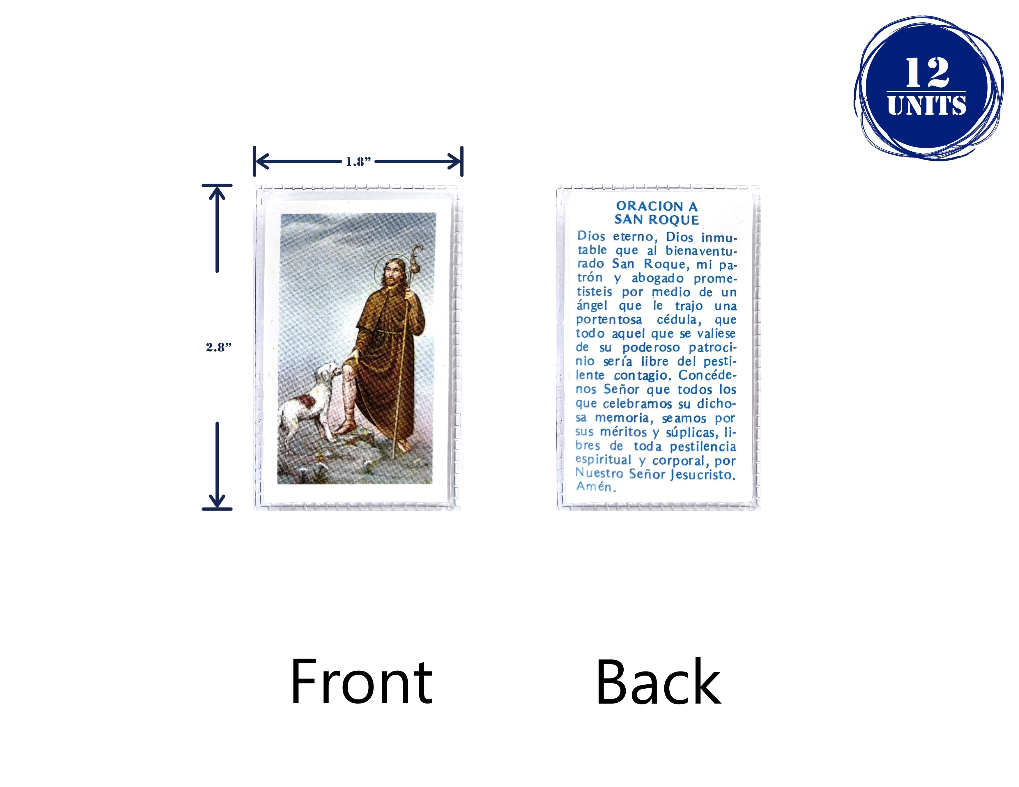 Estampas Catolicas Plastificadas en español