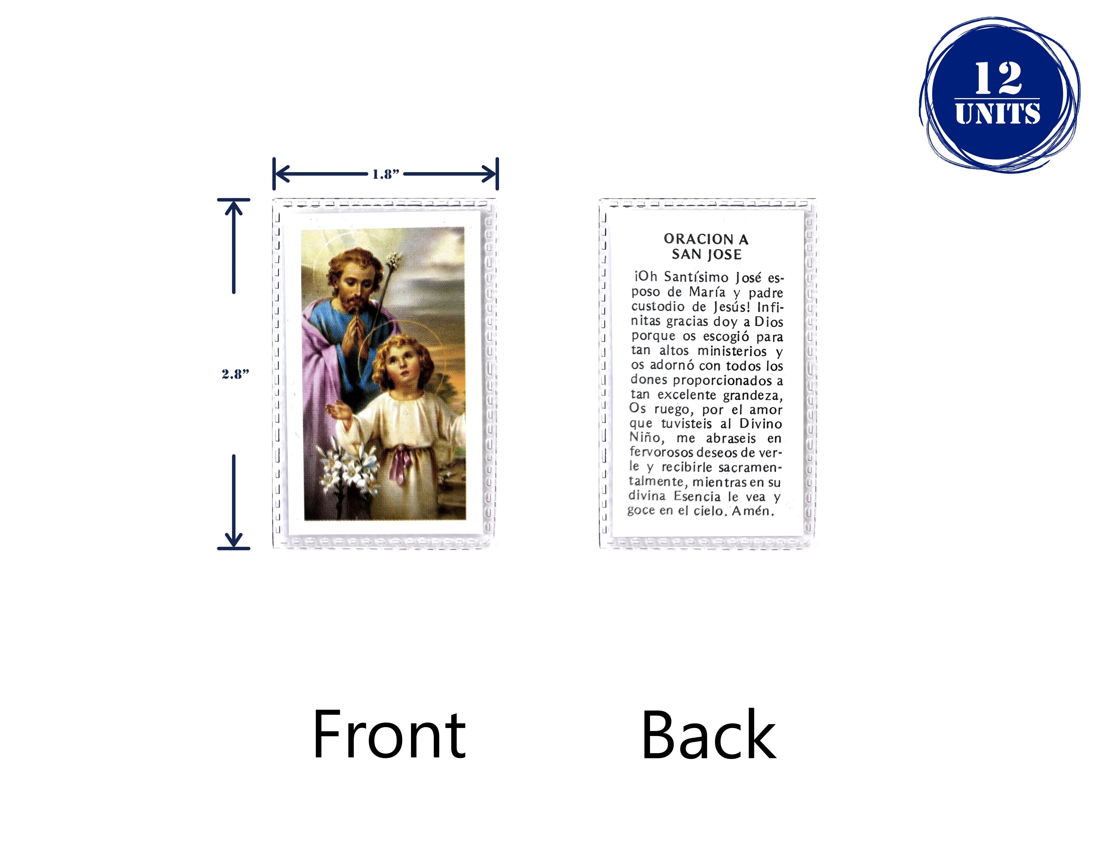 Estampas Catolicas Plastificadas en español