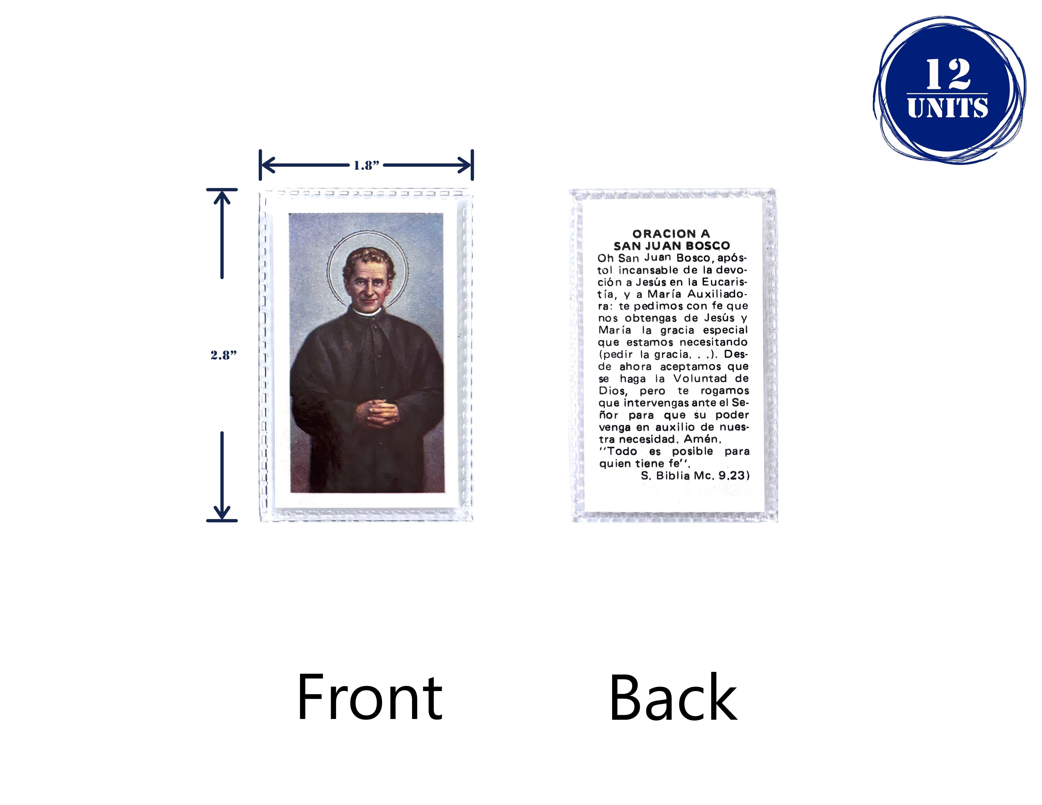 Estampas Catolicas Plastificadas en español