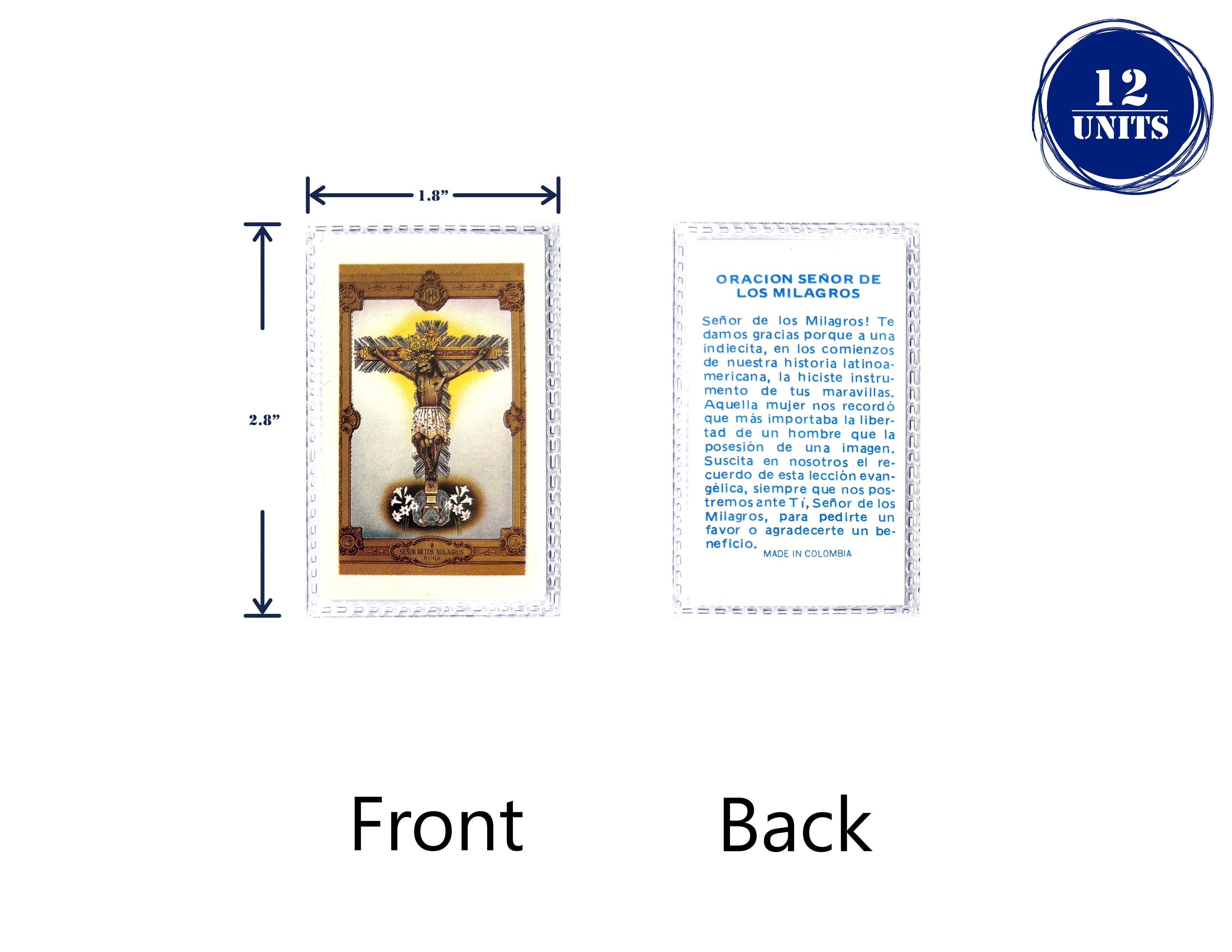 Estampas Catolicas Plastificadas en español