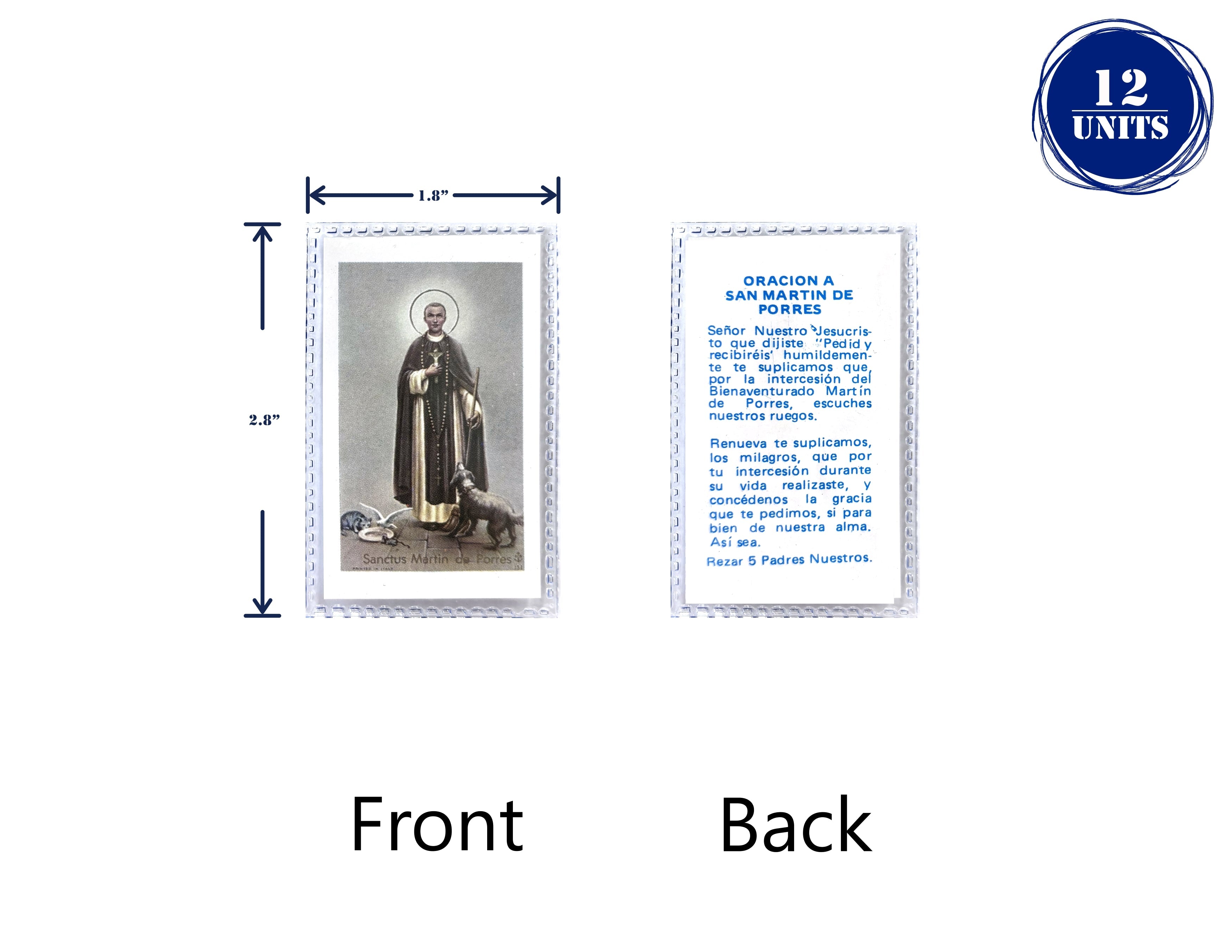 Estampas Catolicas Plastificadas en español