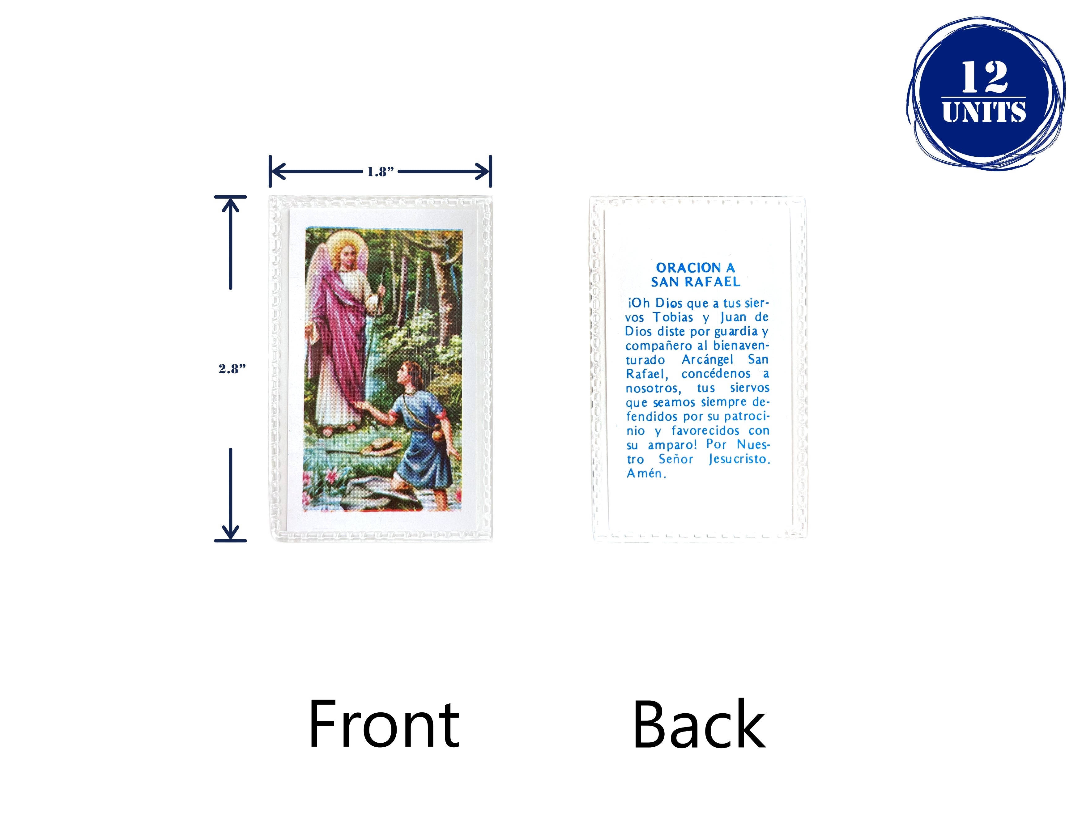 Estampas Catolicas Plastificadas en español