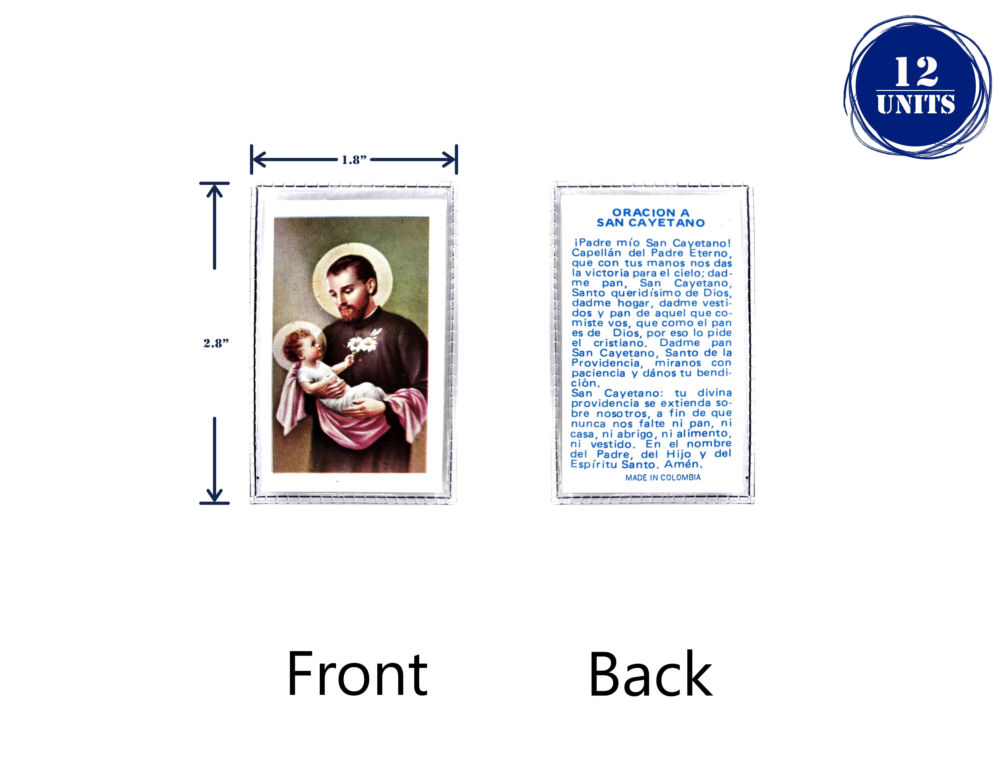 Estampas Catolicas Plastificadas en español