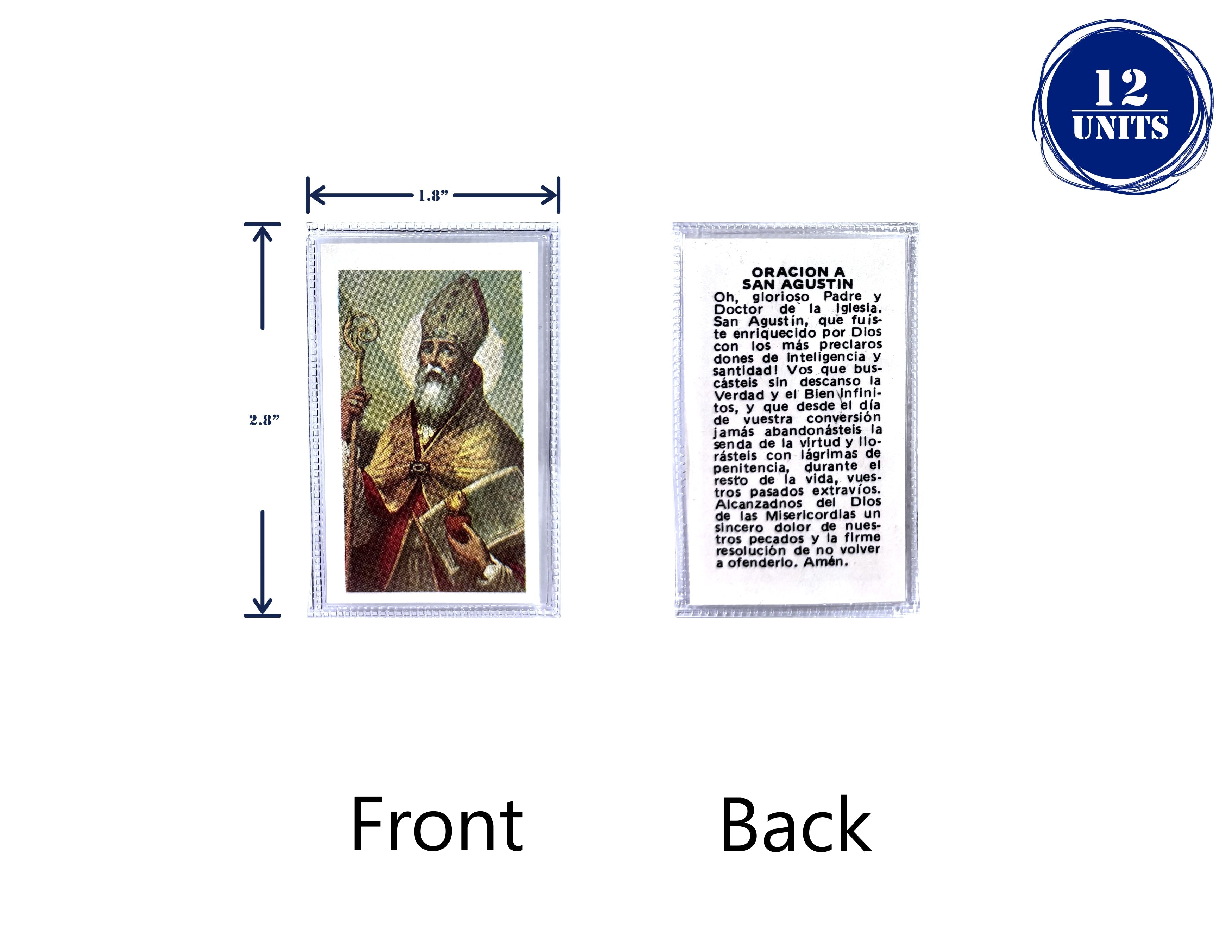 Estampas Catolicas Plastificadas en español