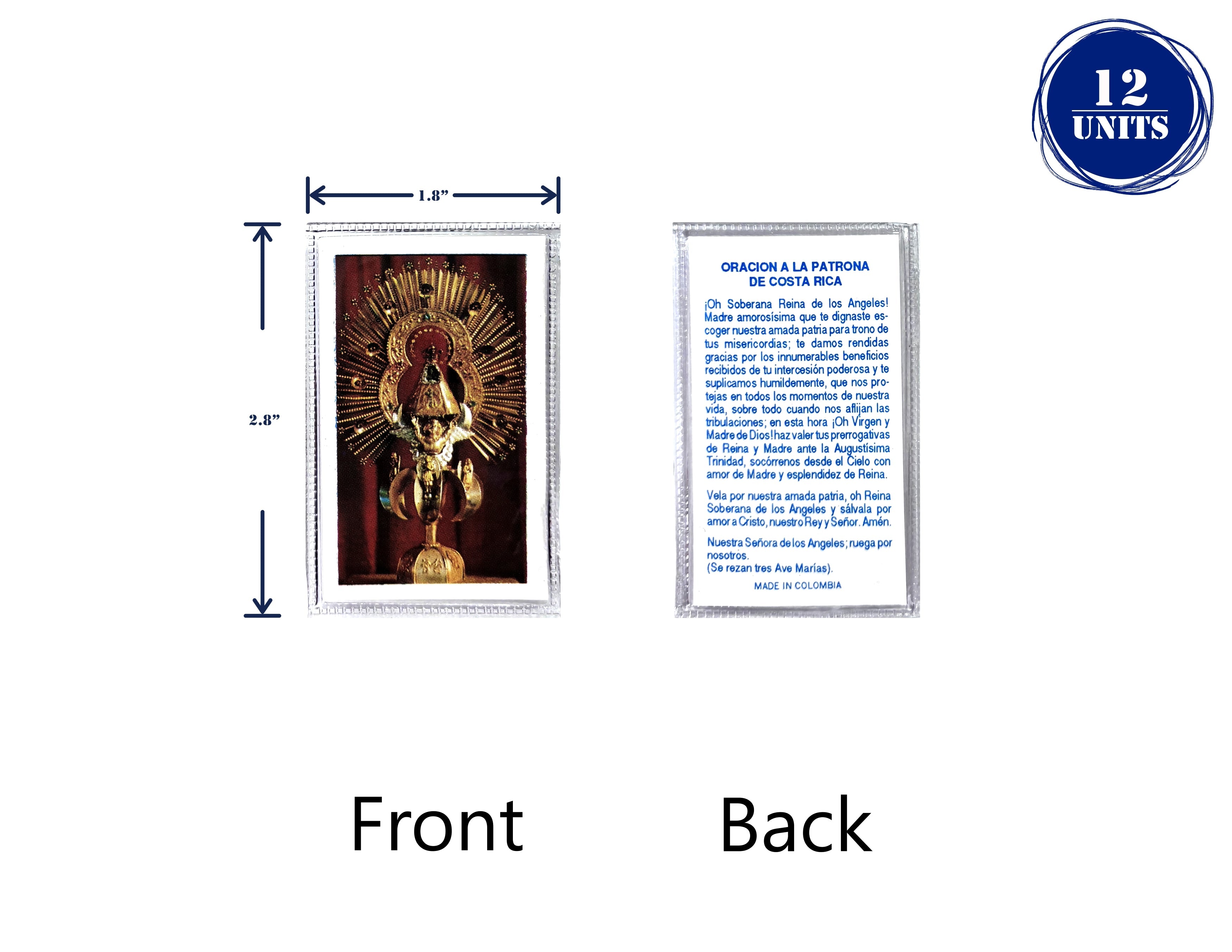 Estampas Catolicas Plastificadas en español