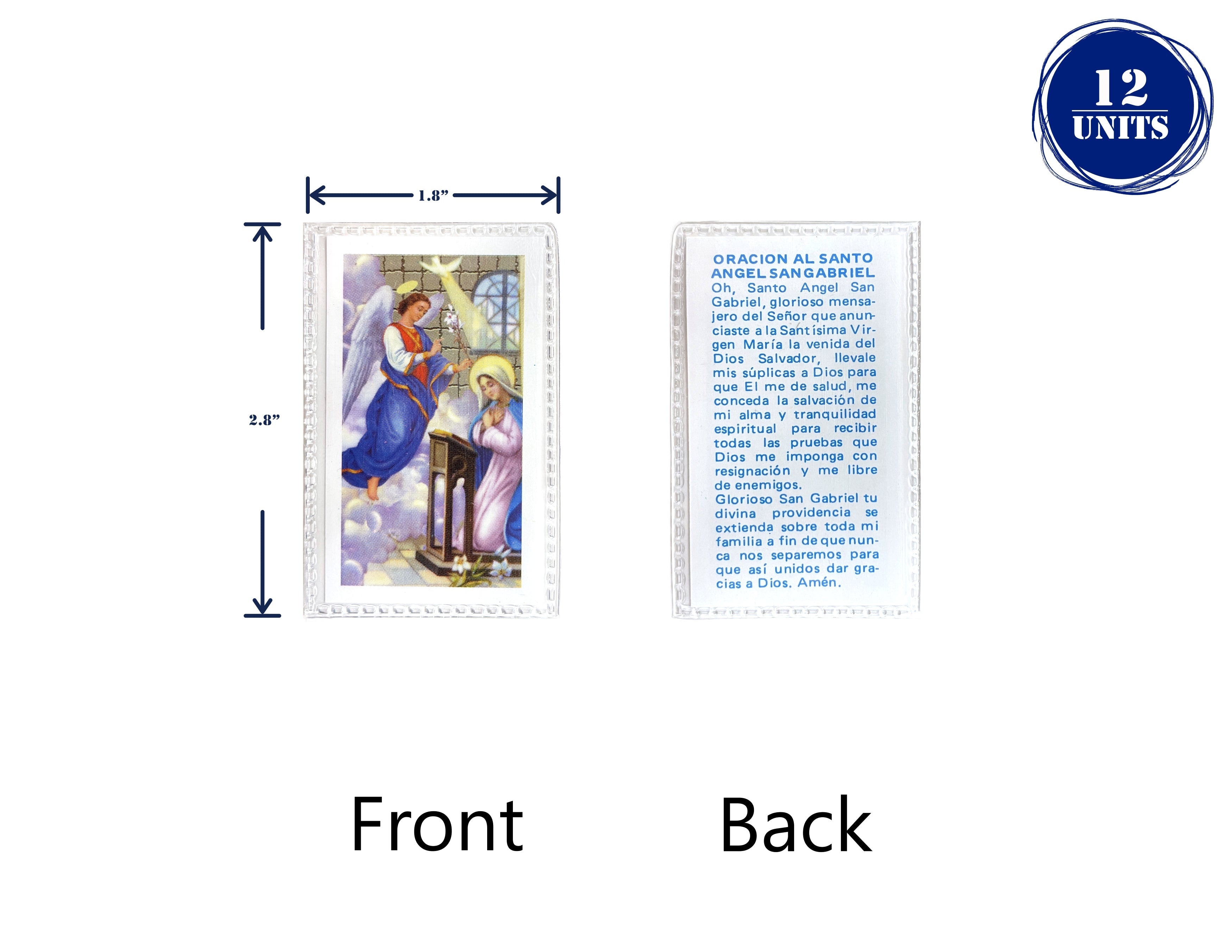 Estampas Catolicas Plastificadas en español