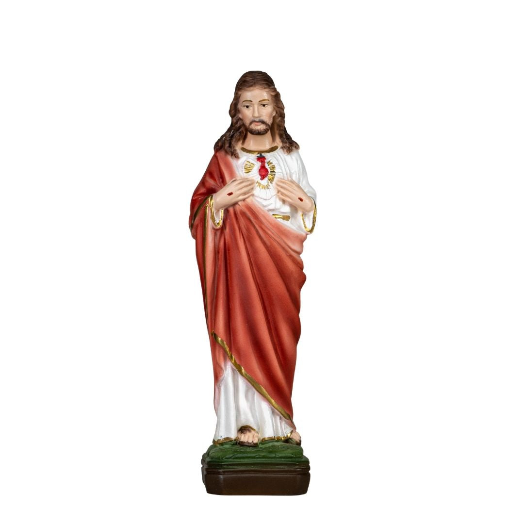 The Faith Gift Shop Sacred Heart of Jesus statue - Hand Painted in Italy - Our Tuscany Collection - / Sagrado Corazon de Jesus