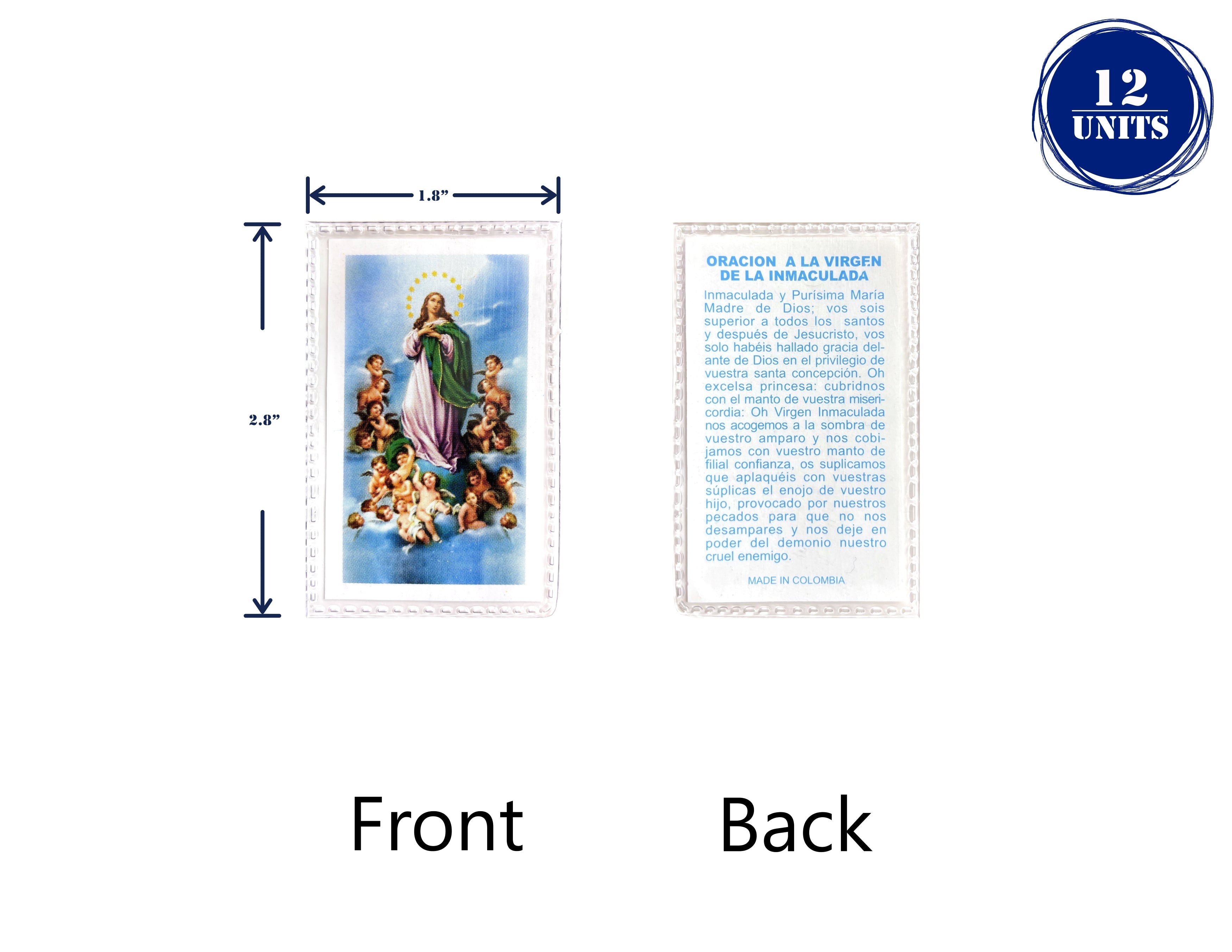 Estampas Catolicas Plastificadas en español