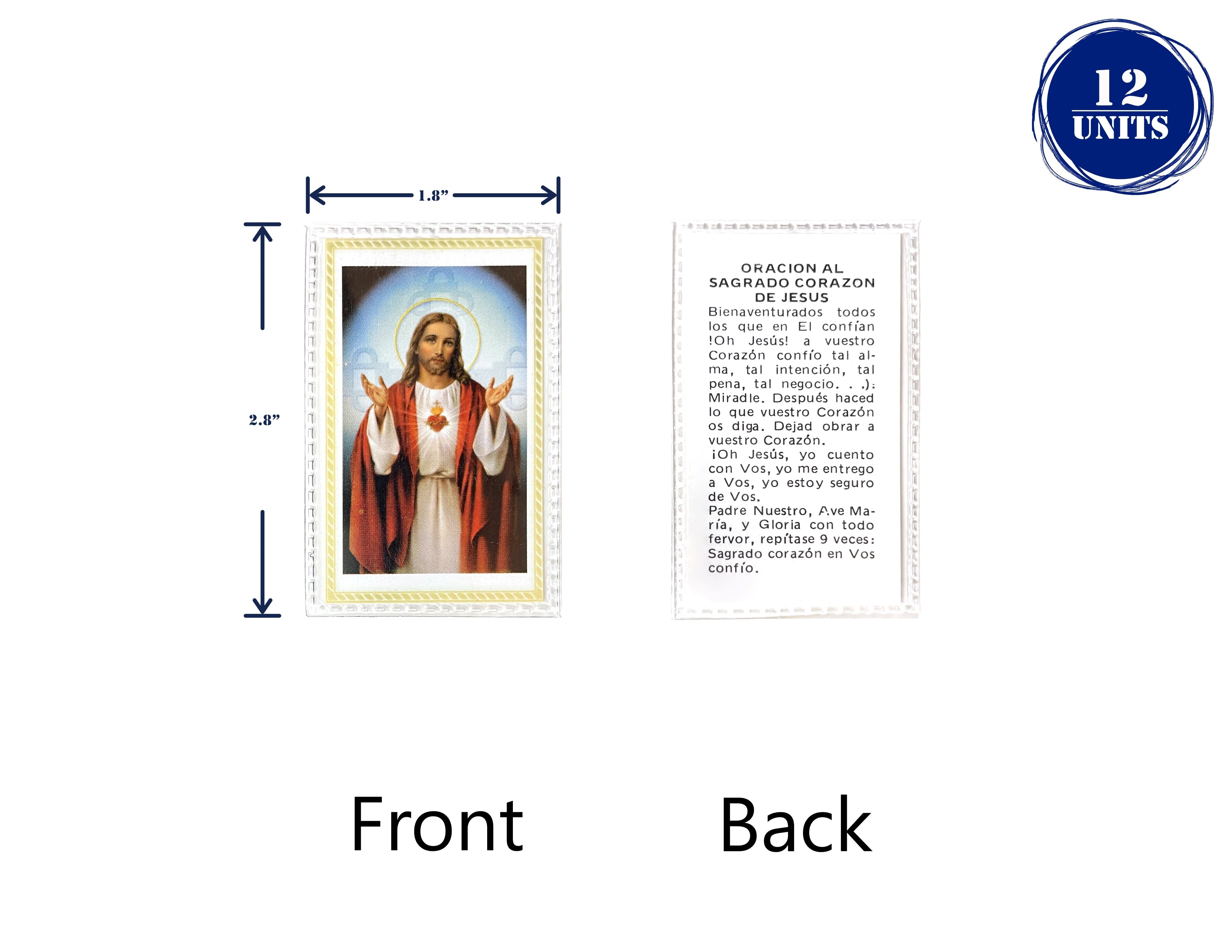 Estampas Catolicas Plastificadas en español