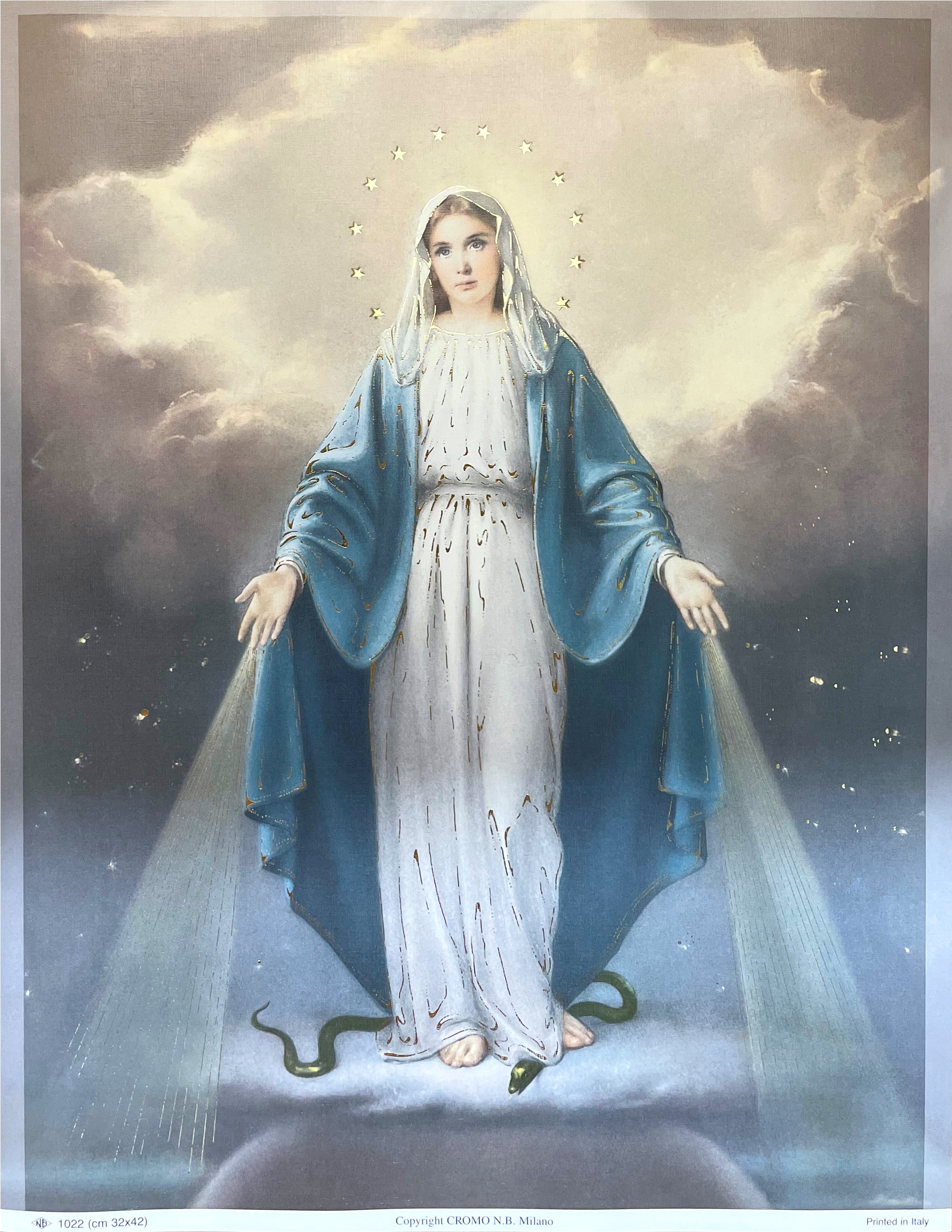 Religious Wall Art, Laminated Print, Unframed, Art Decorative Paper 17.5" x 13.5"