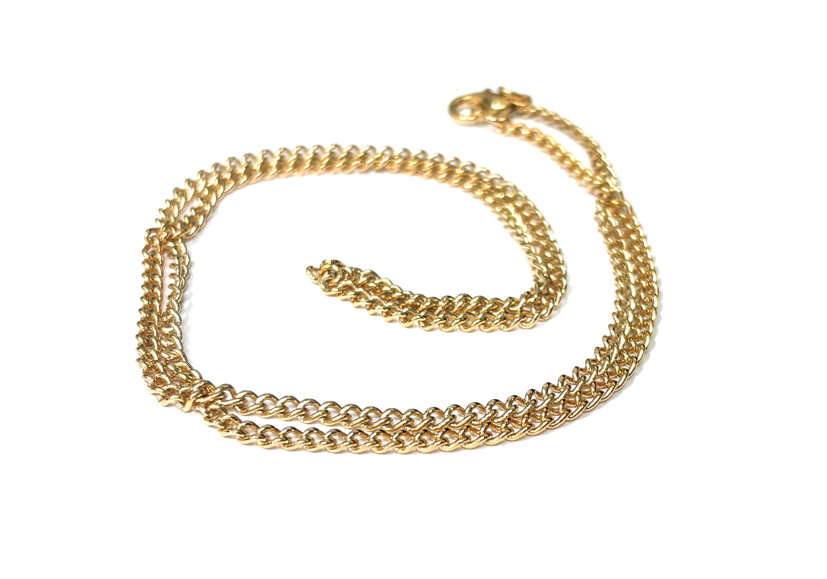 Silver and Gold plated chain to hang medals or crosses