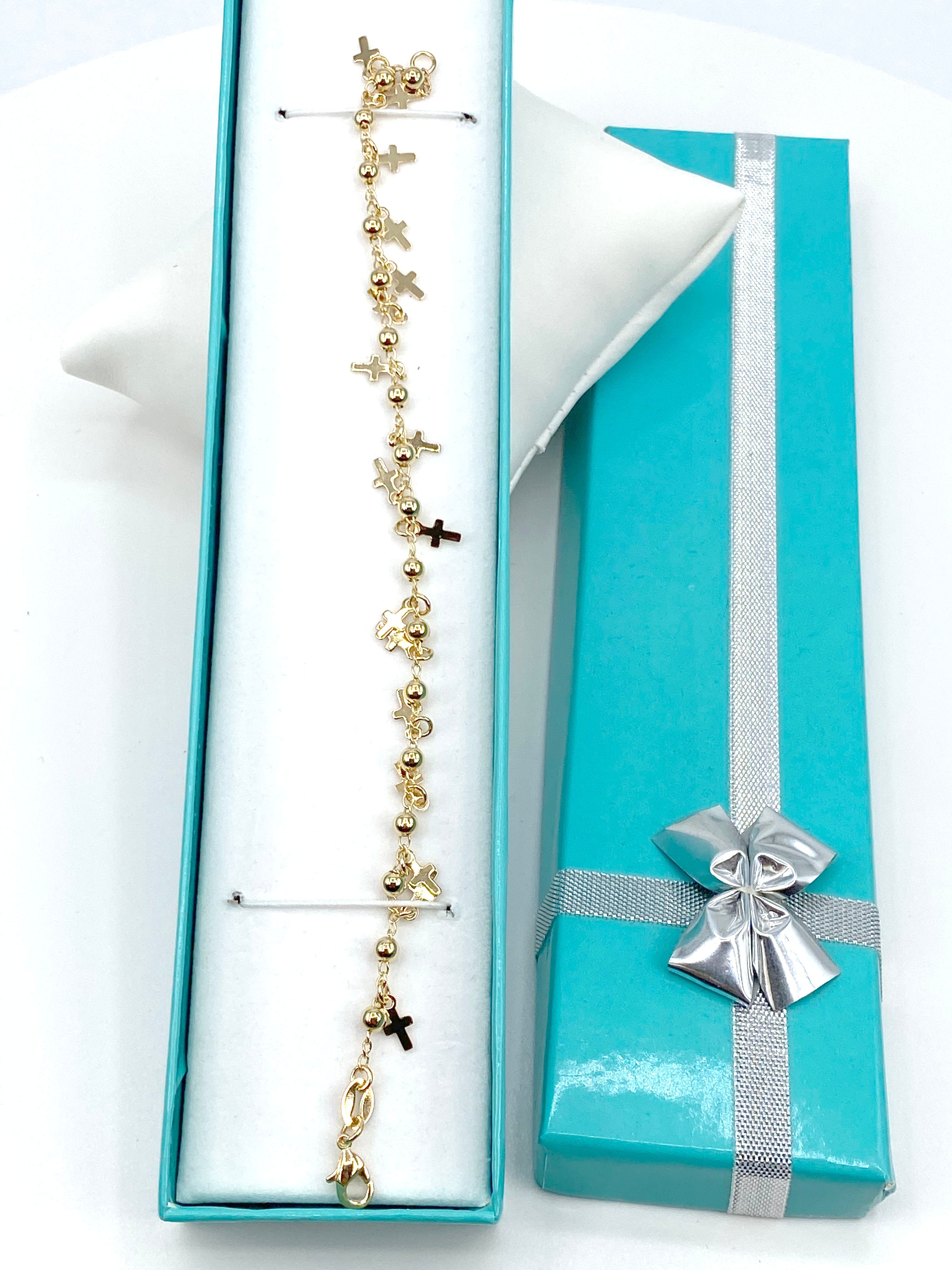 Bracelet with cross charms