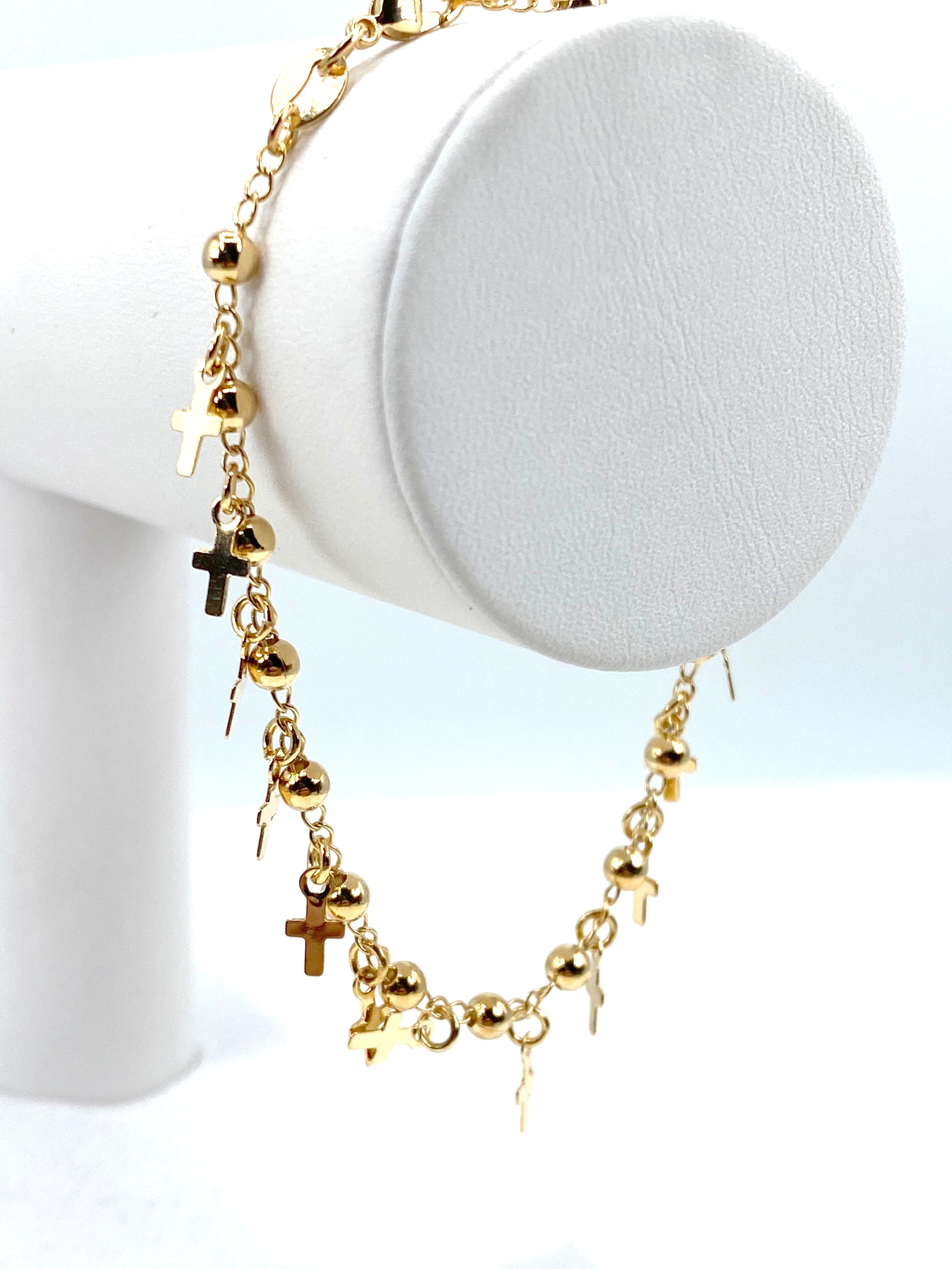 Bracelet with cross charms