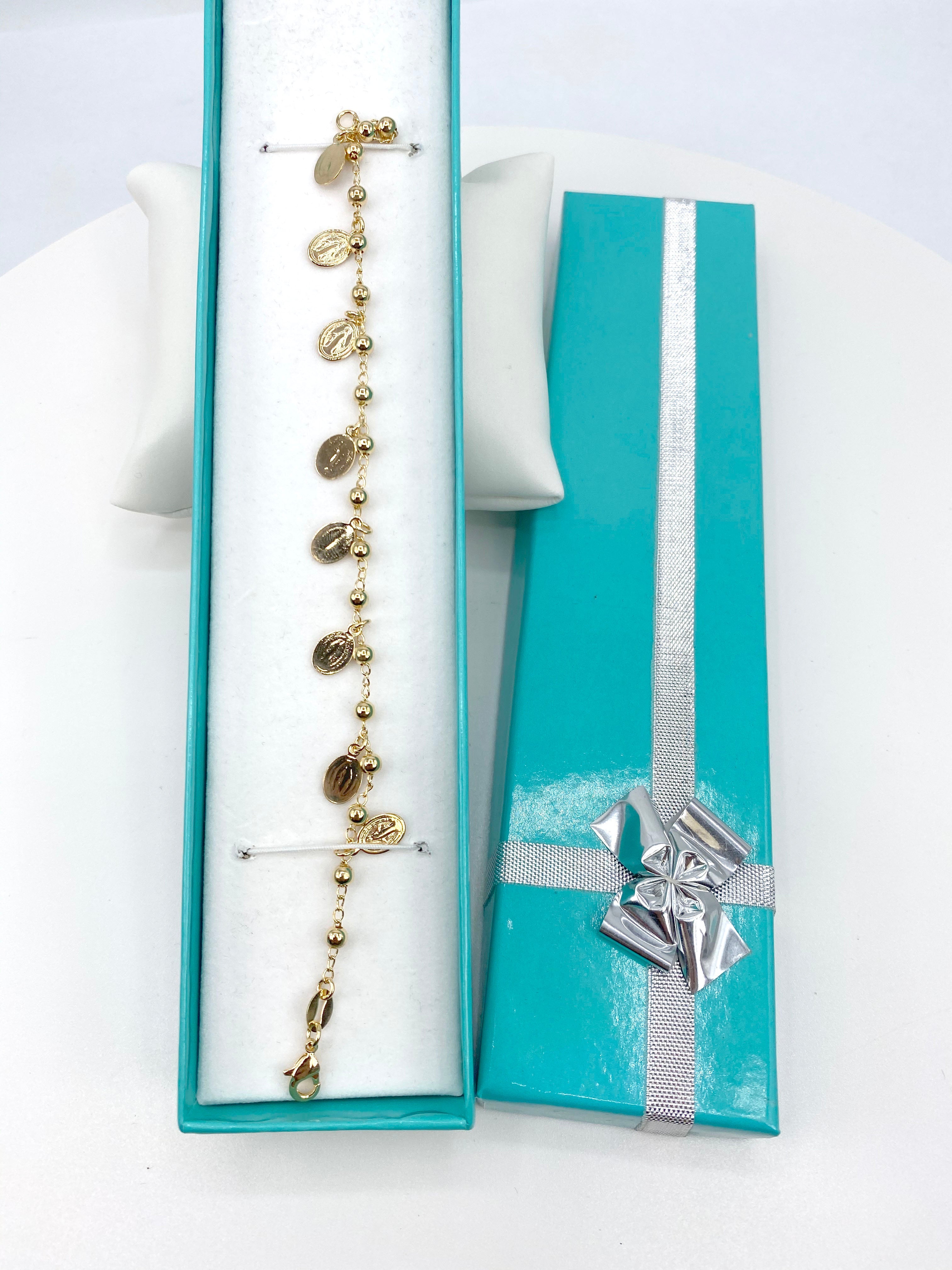 Bracelet w/ Our Lady of Grace charms