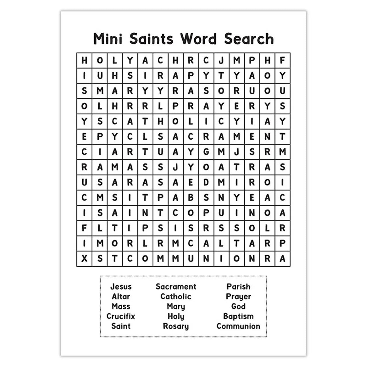 My Mini Saints Activity Book