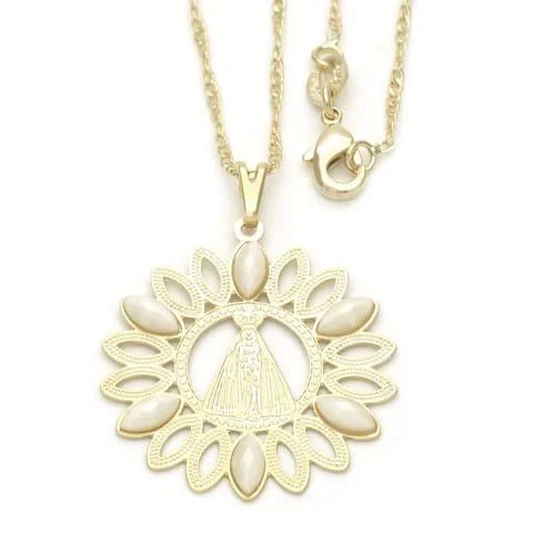 Caridad del cobre Medal with 18” chain