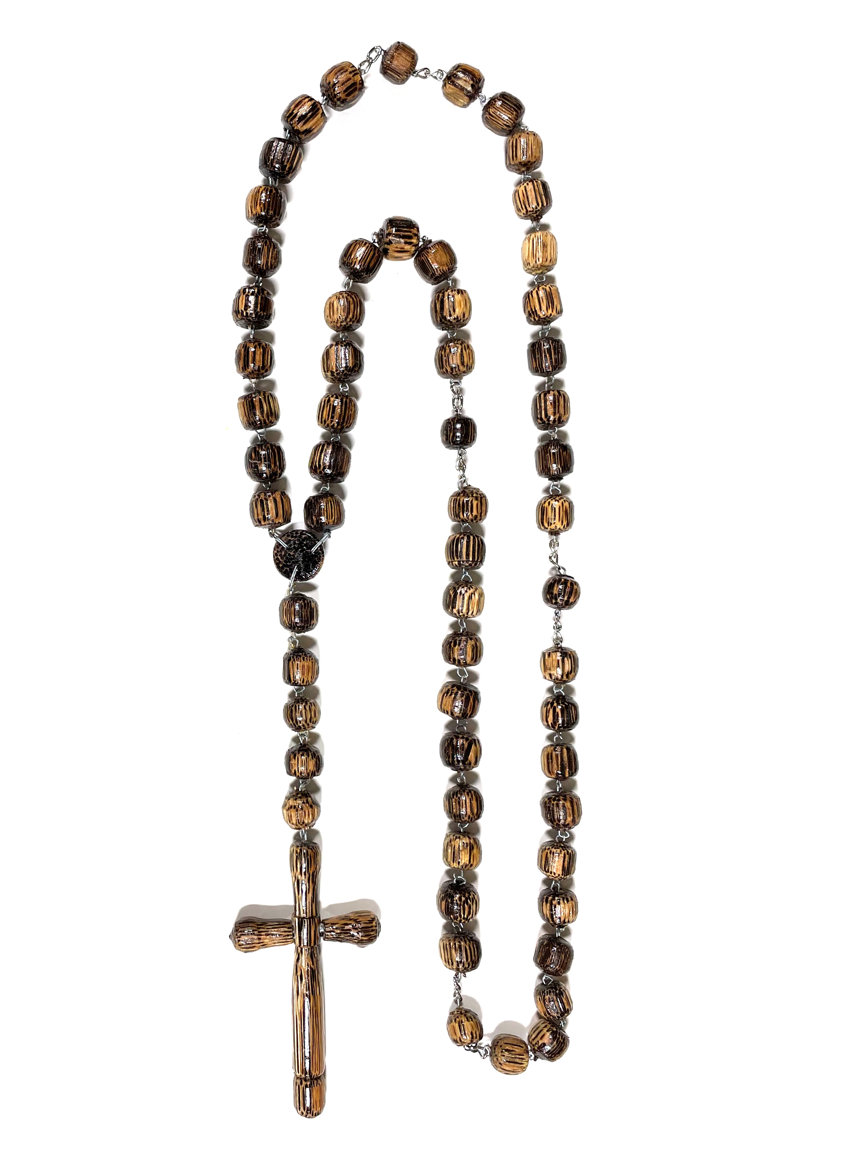 Rustic Wood Wall Rosary
