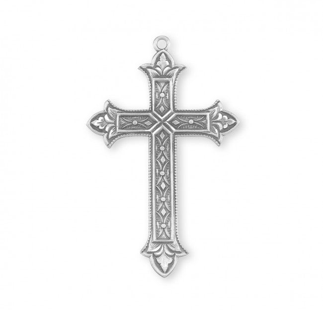 Sterling Silver Detailed Cross