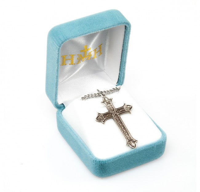 Sterling Silver Detailed Cross