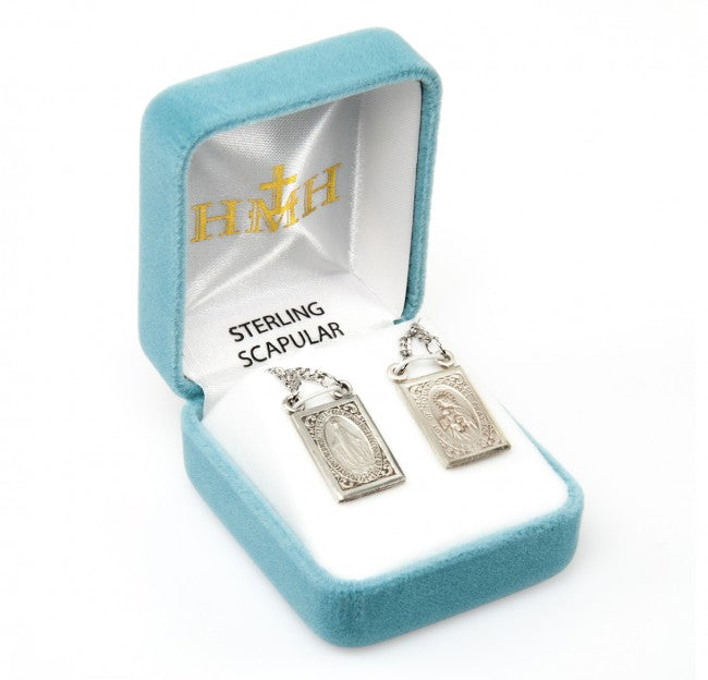 Sterling Silver Two Piece Miraculous Medals