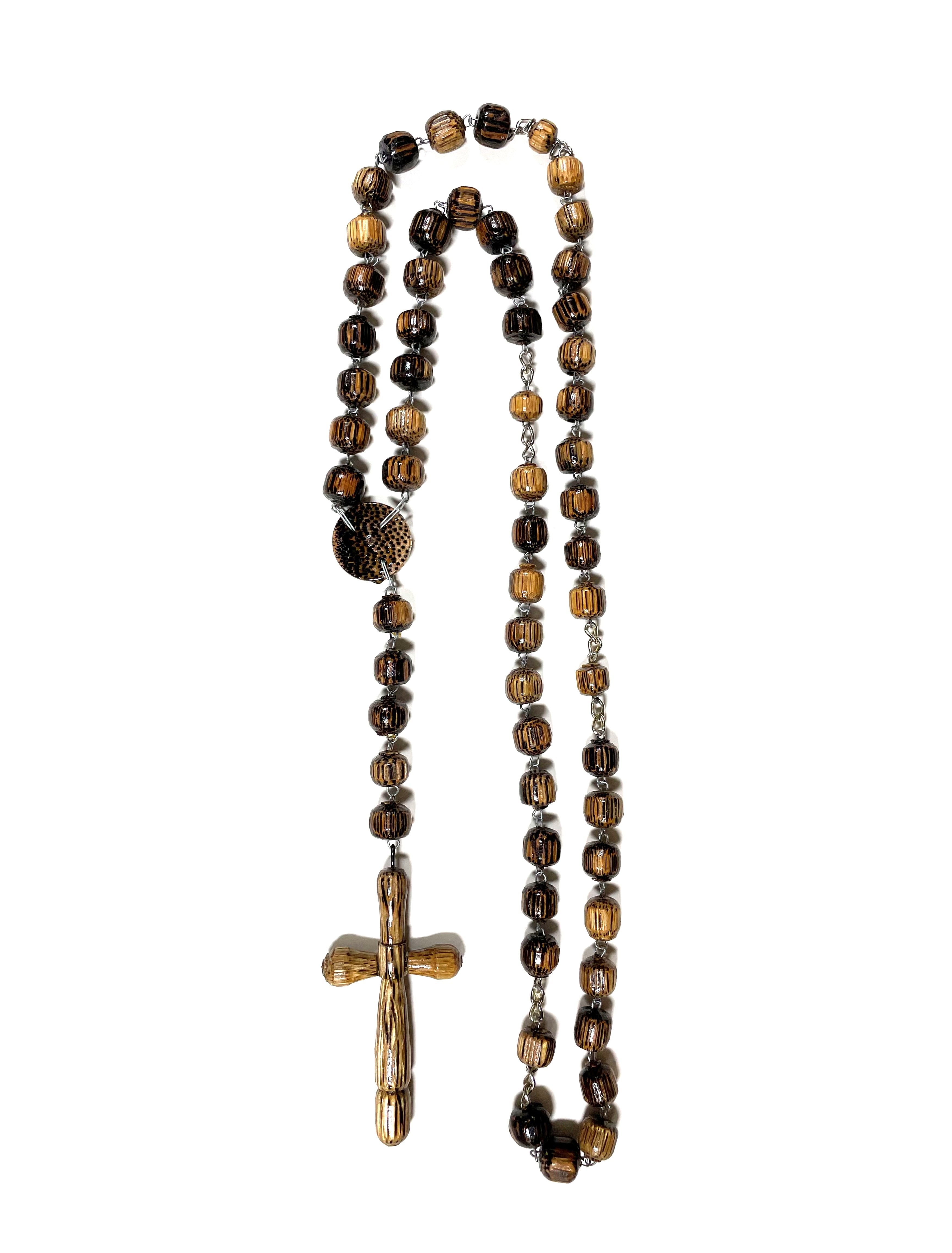 Rustic Wood Wall Rosary