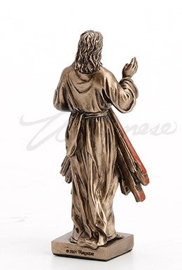 Divine Mercy Mini Bronze and Color Statue 3 3/8"