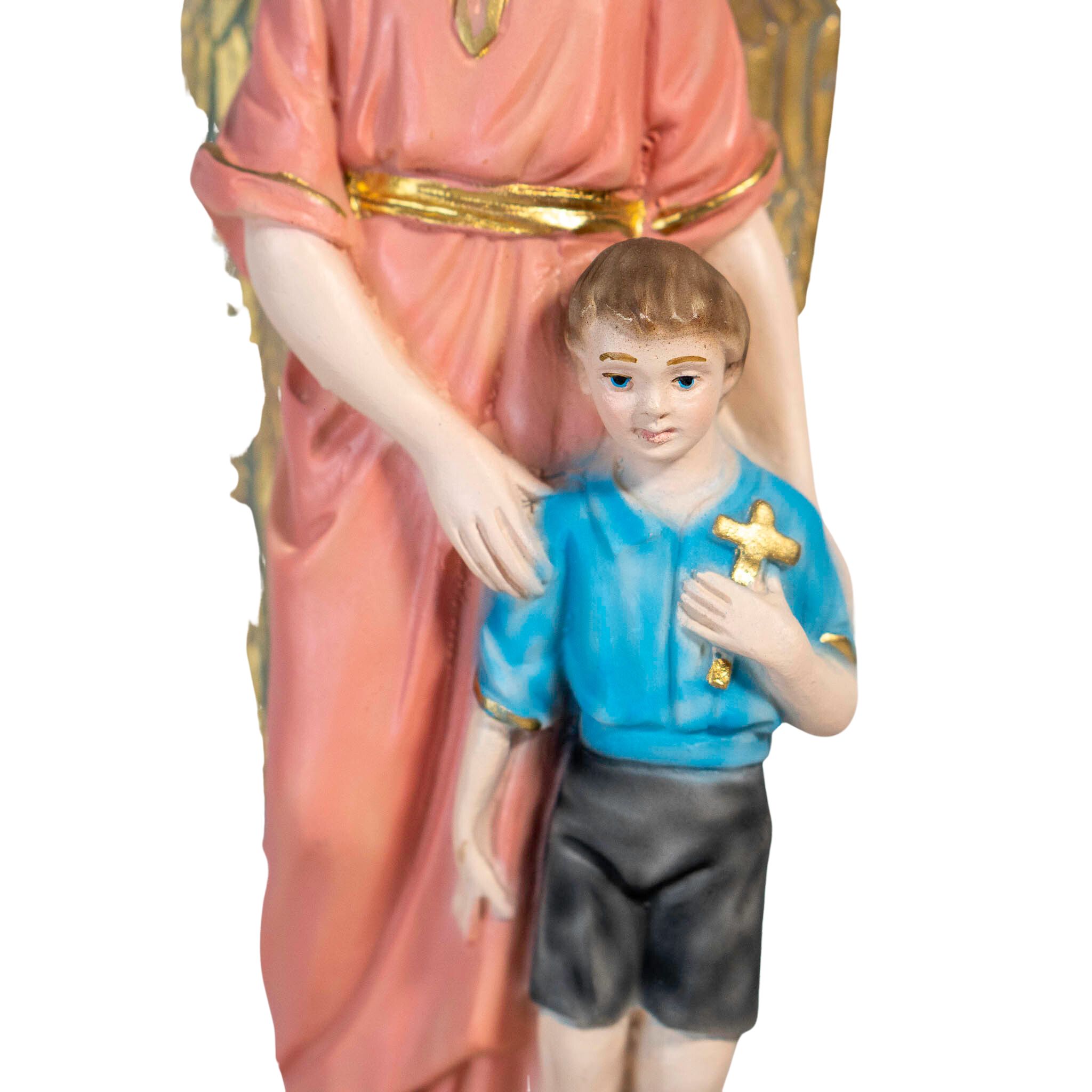 The Faith Gift Shop Guardian Angels statue - Hand Painted in Italy - Our Tuscany Collection - Estatua del Angel de La Guarda