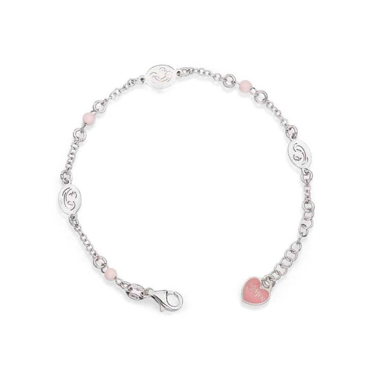 Silver Christ & Mary Bracelet