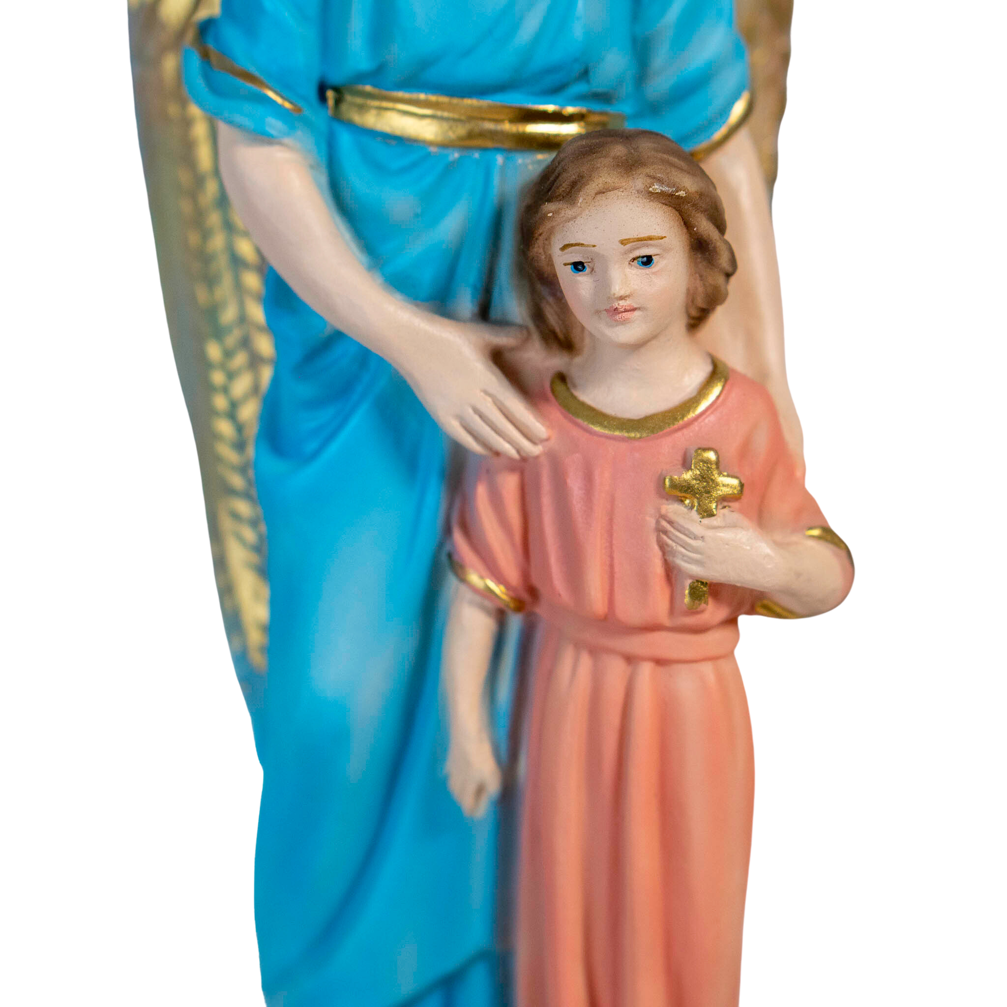 The Faith Gift Shop Guardian Angels statue - Hand Painted in Italy - Our Tuscany Collection - Estatua del Angel de La Guarda